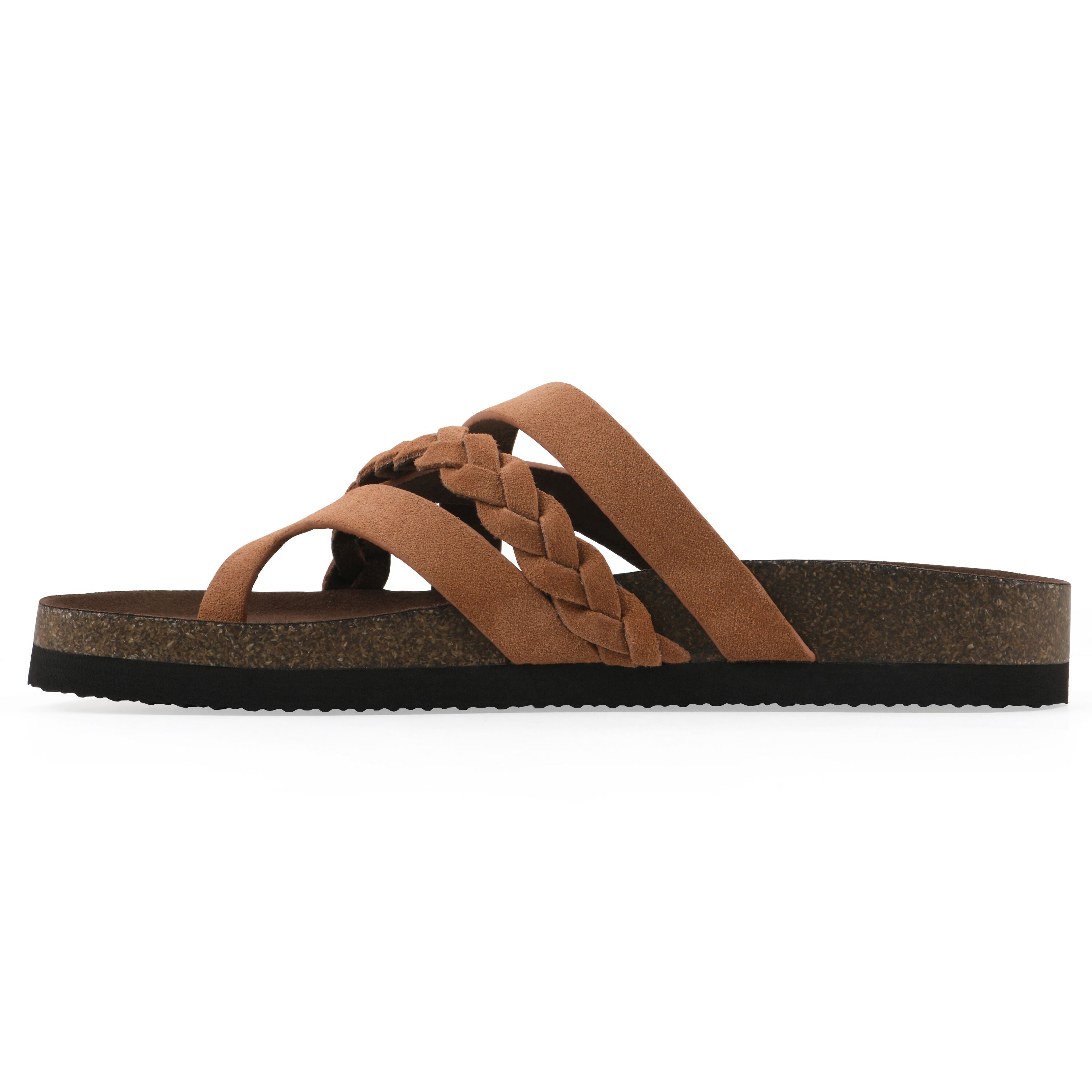 Halogen Footbeds Sandal, PEACH COBBLER SUEDE, alternate image number 3