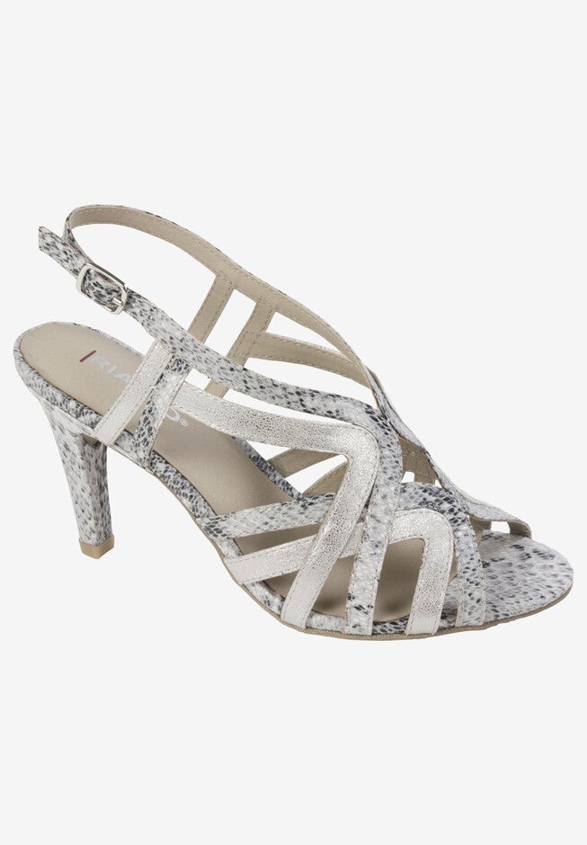 Randie Sandal , GREY EXOTIC FABRIC, hi-res image number 0