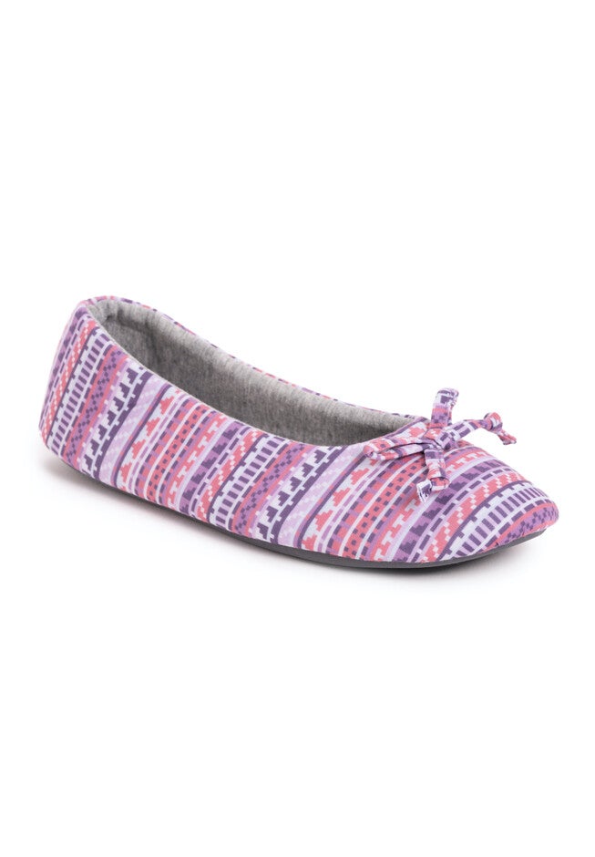 Jolee Jersey Ballerina Slippers, PINK GREY, hi-res image number null