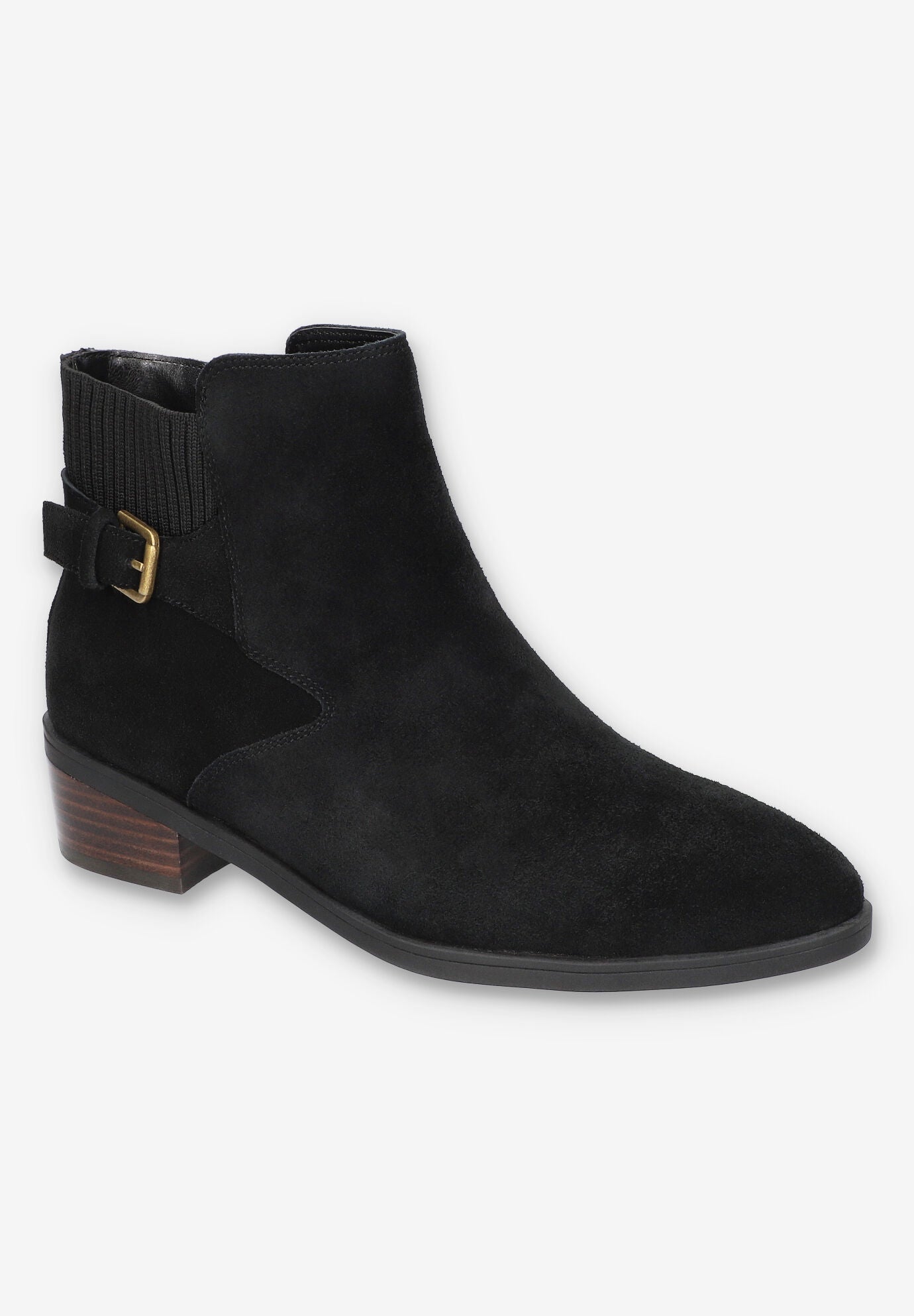 Dora Bootie, BLACK SUEDE LEATHER, hi-res image number 0