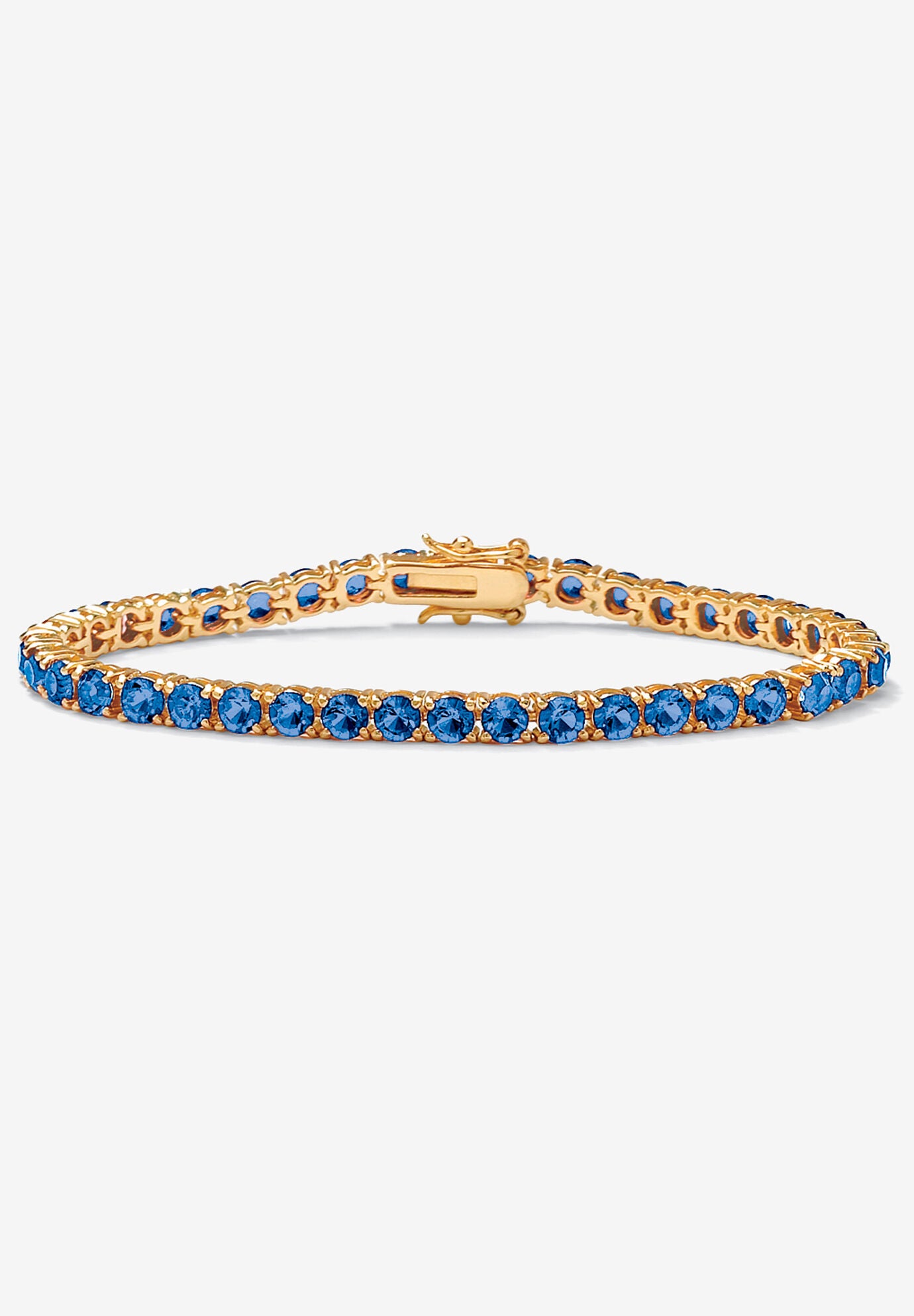 Birthstone Tennis Bracelet In Gold-Plated, SEPTEMBER, hi-res image number 0