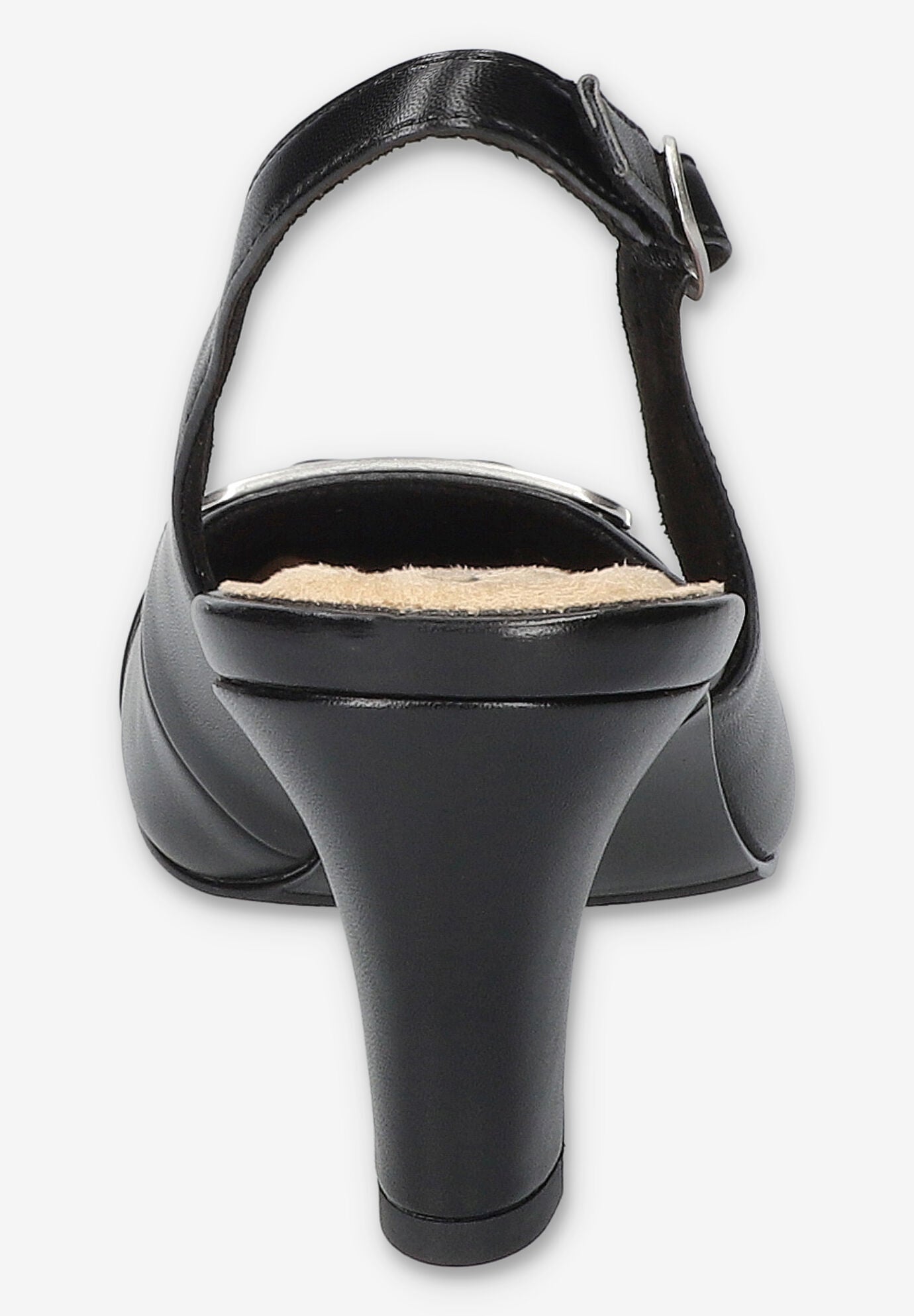 Sway Square Toe Slingback Pump, BLACK, alternate image number 3