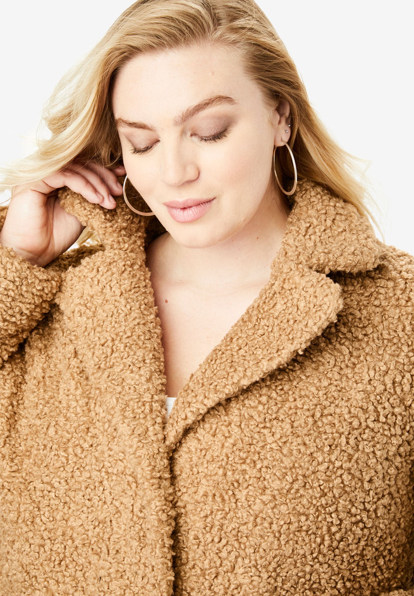 teddy bear coat plus size