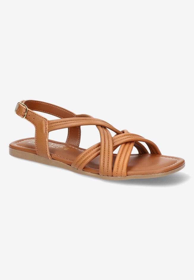 Ilo-Italy Sandals, TAN LEATHER, hi-res image number null
