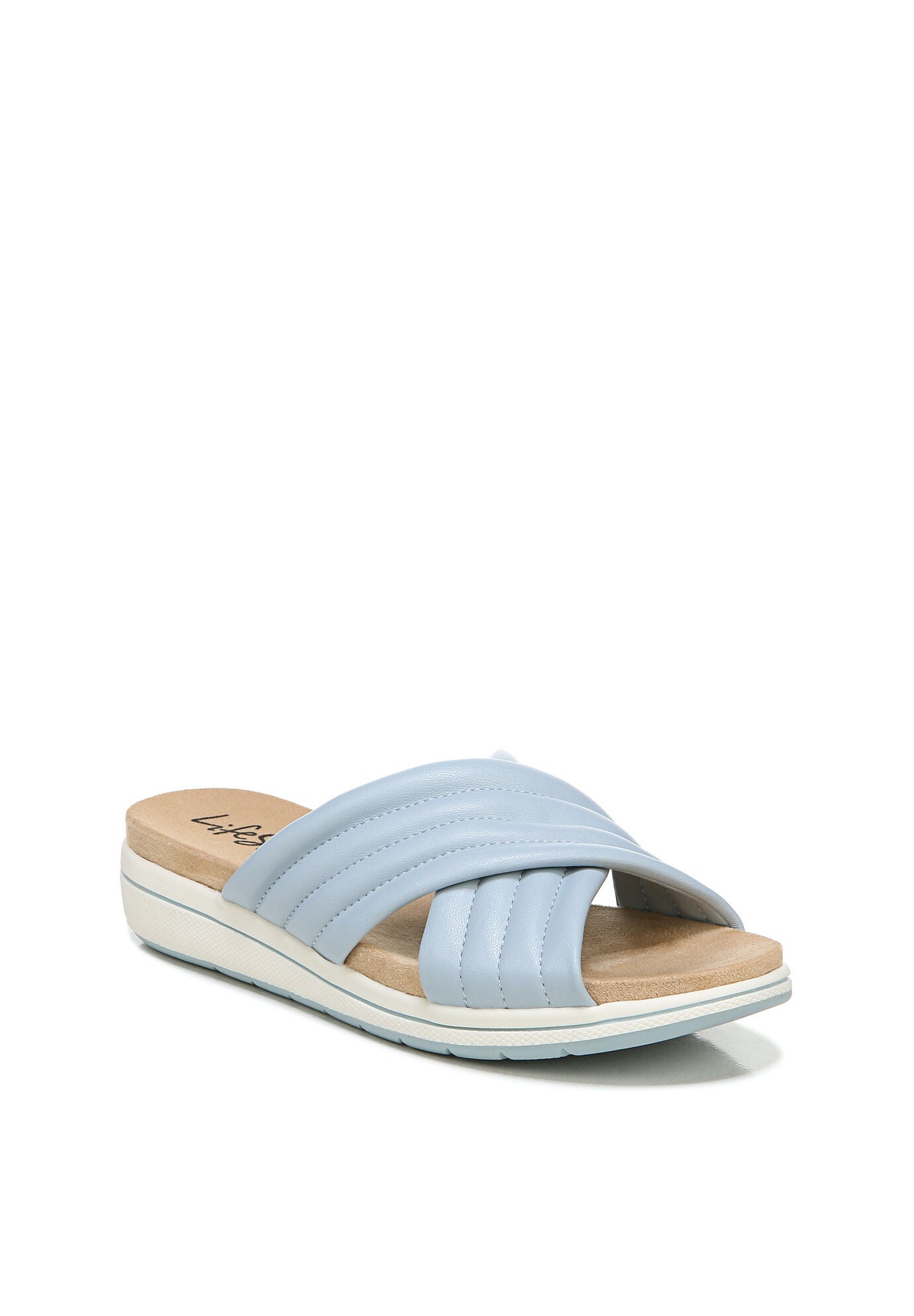 Panama Padded Slide Sandal, PEARL BLUE, hi-res image number 0