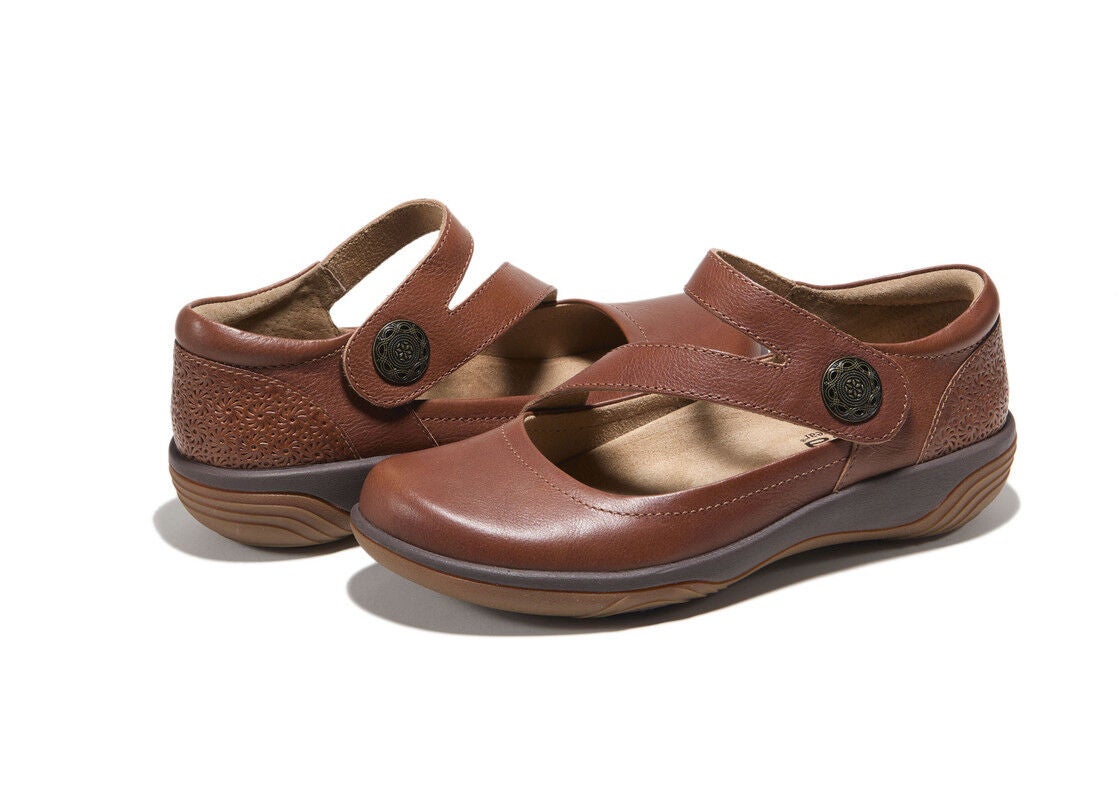Ava Slip-On Flat, COGNAC, on-hover image number 1