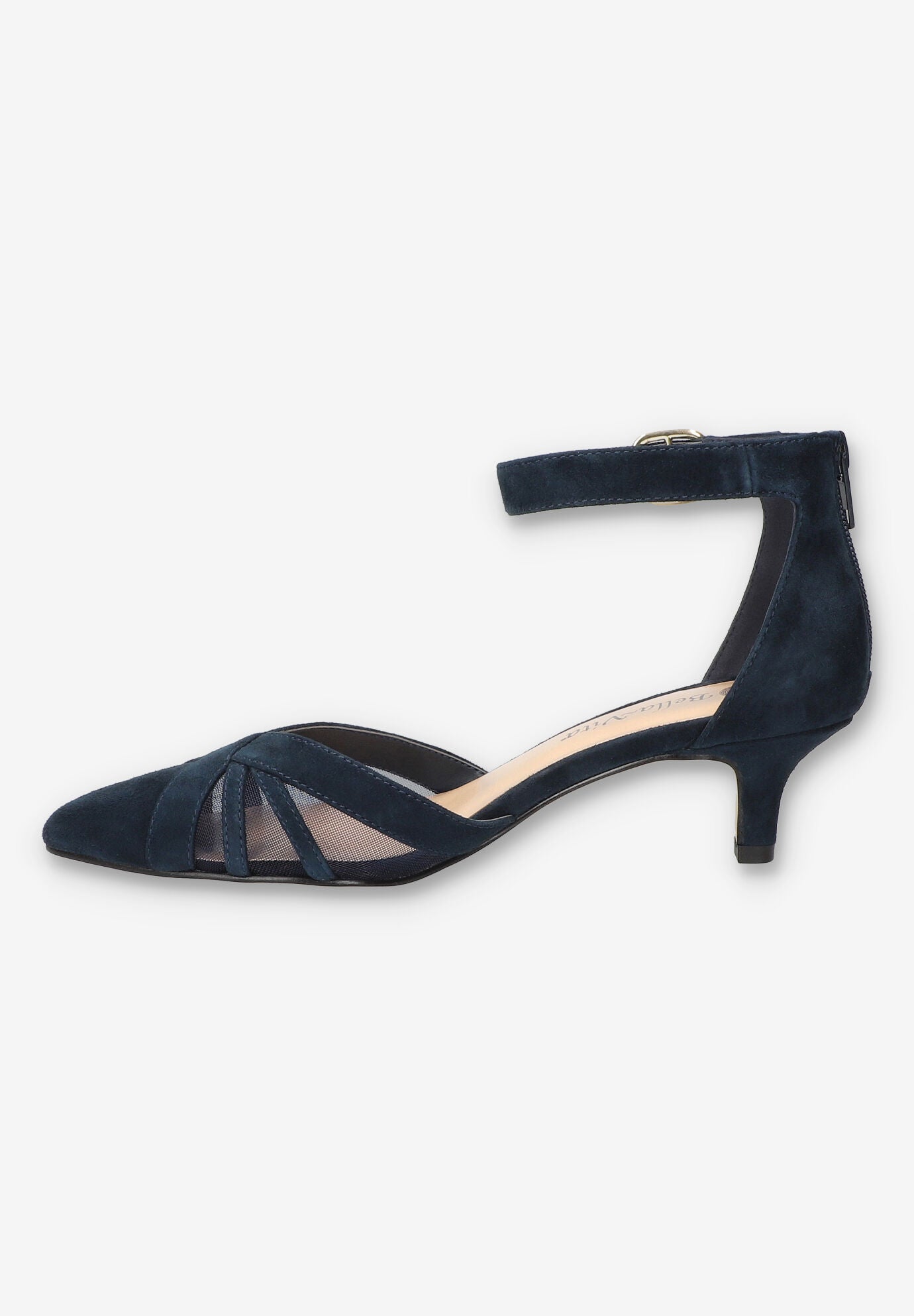 Malani Pump, NAVY SUEDE LEATHER, alternate image number 4