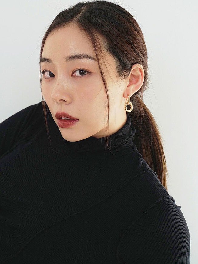 Ash Double Hoop Earrings, GOLD, alternate image number 4