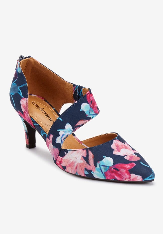 The Braelynn Pump, WATERCOLOR FLORAL, hi-res image number null