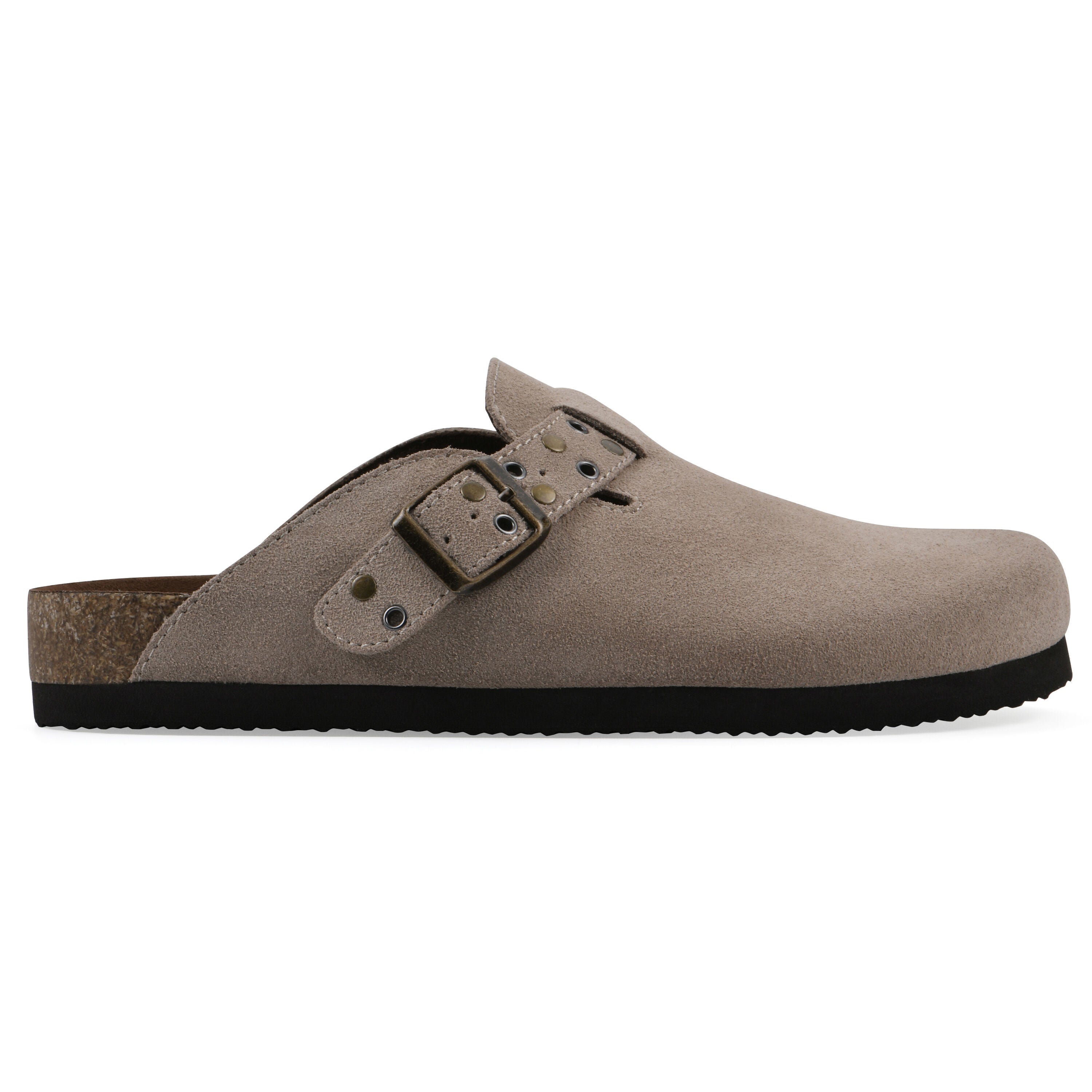 Benben Footbeds Clog, TAUPE SUEDE, alternate image number 2