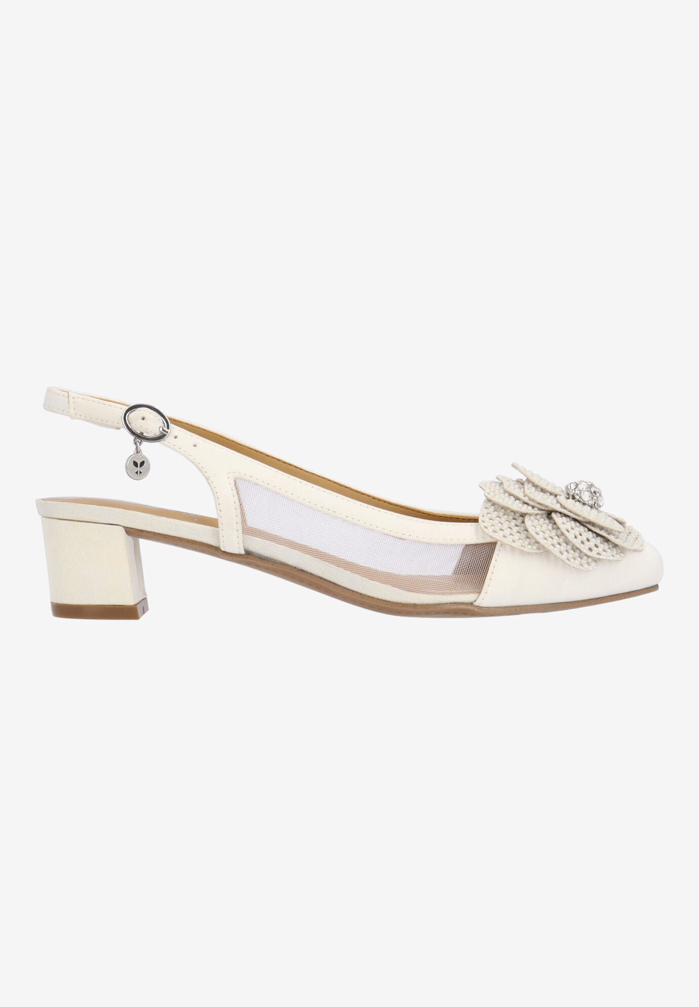 Bellina Slingback Pump, WHITE, alternate image number 3