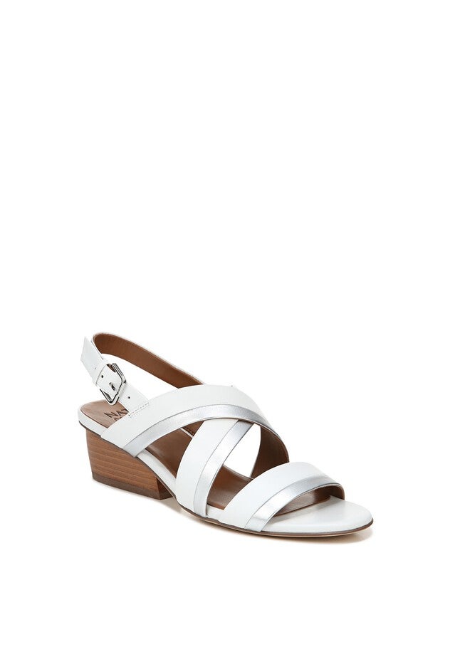 Cecilia Sandal , WHITE LEATHER, hi-res image number 0