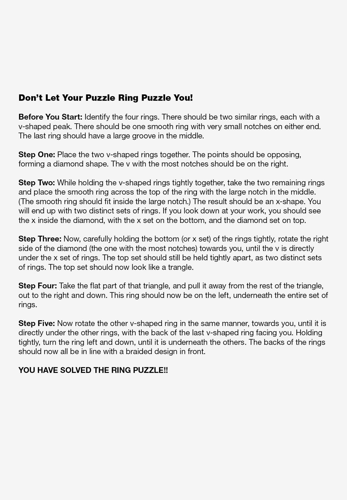 Platinum-Plated Commitment Symbol Puzzle Ring, , alternate image number 3