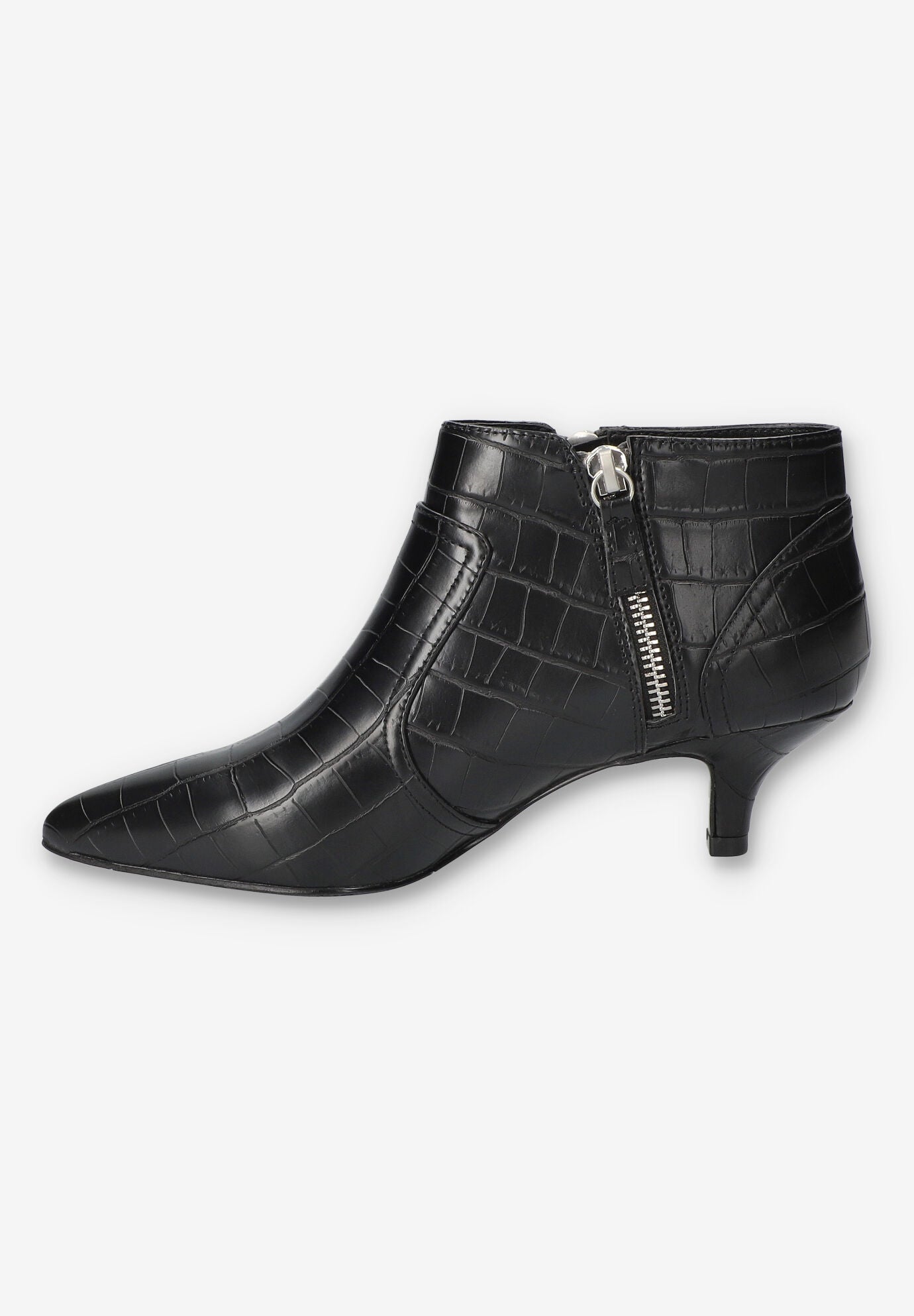 Annalee Dress Ankle Boot, BLACK CROCO, alternate image number 4
