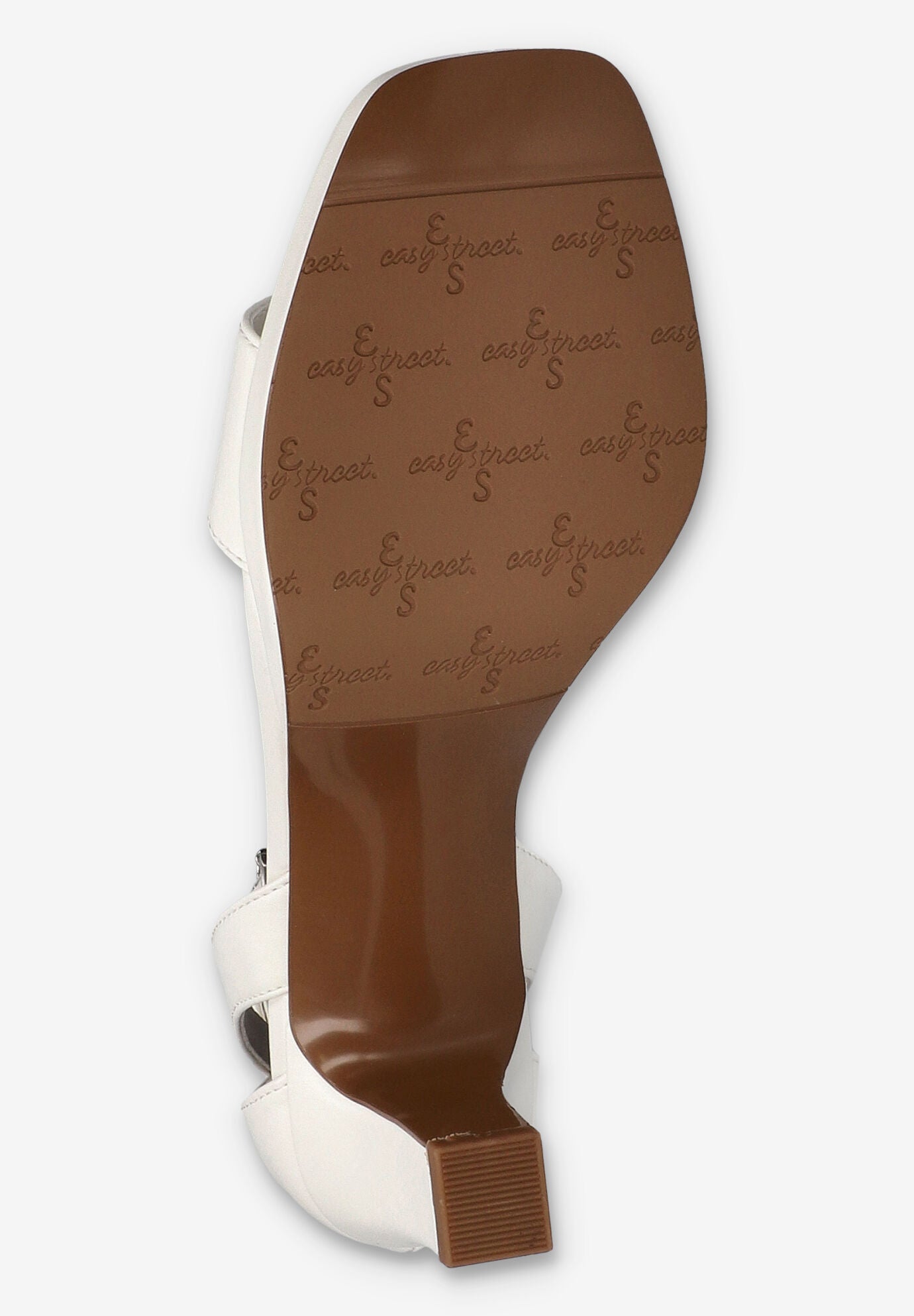 Ro Square Toe Heeled Sandal, WHITE, alternate image number 5