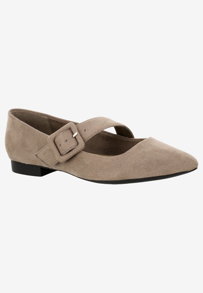 Virginia II Flat , ALMOND SUEDE, hi-res image number 0