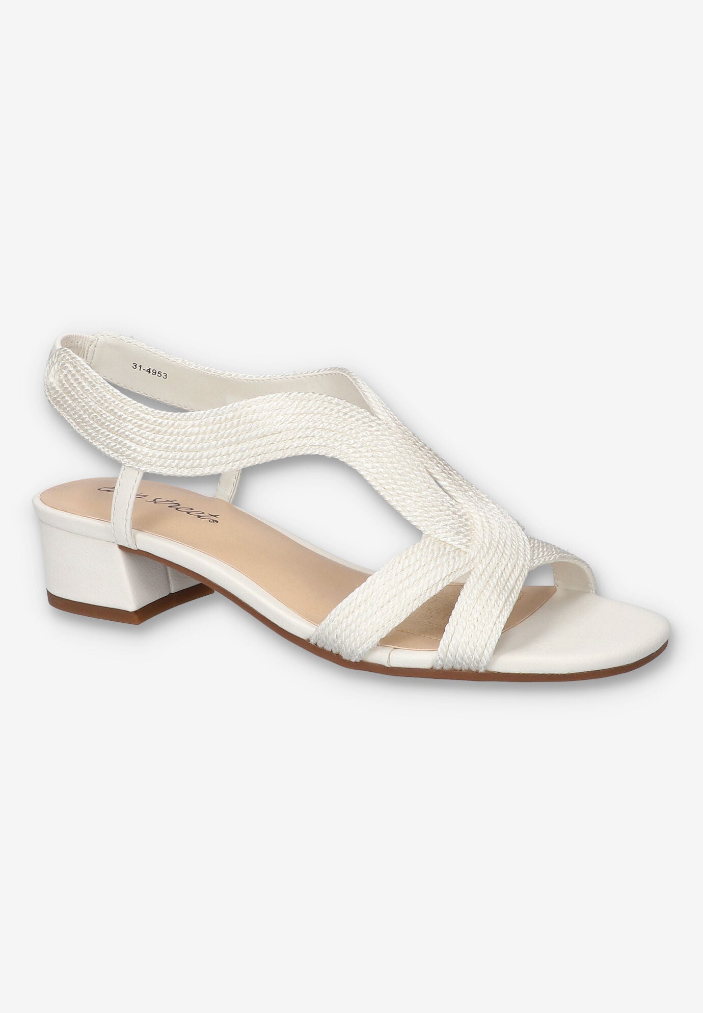 Festival Block Heel Sandal, WHITE WOVEN, hi-res image number 0