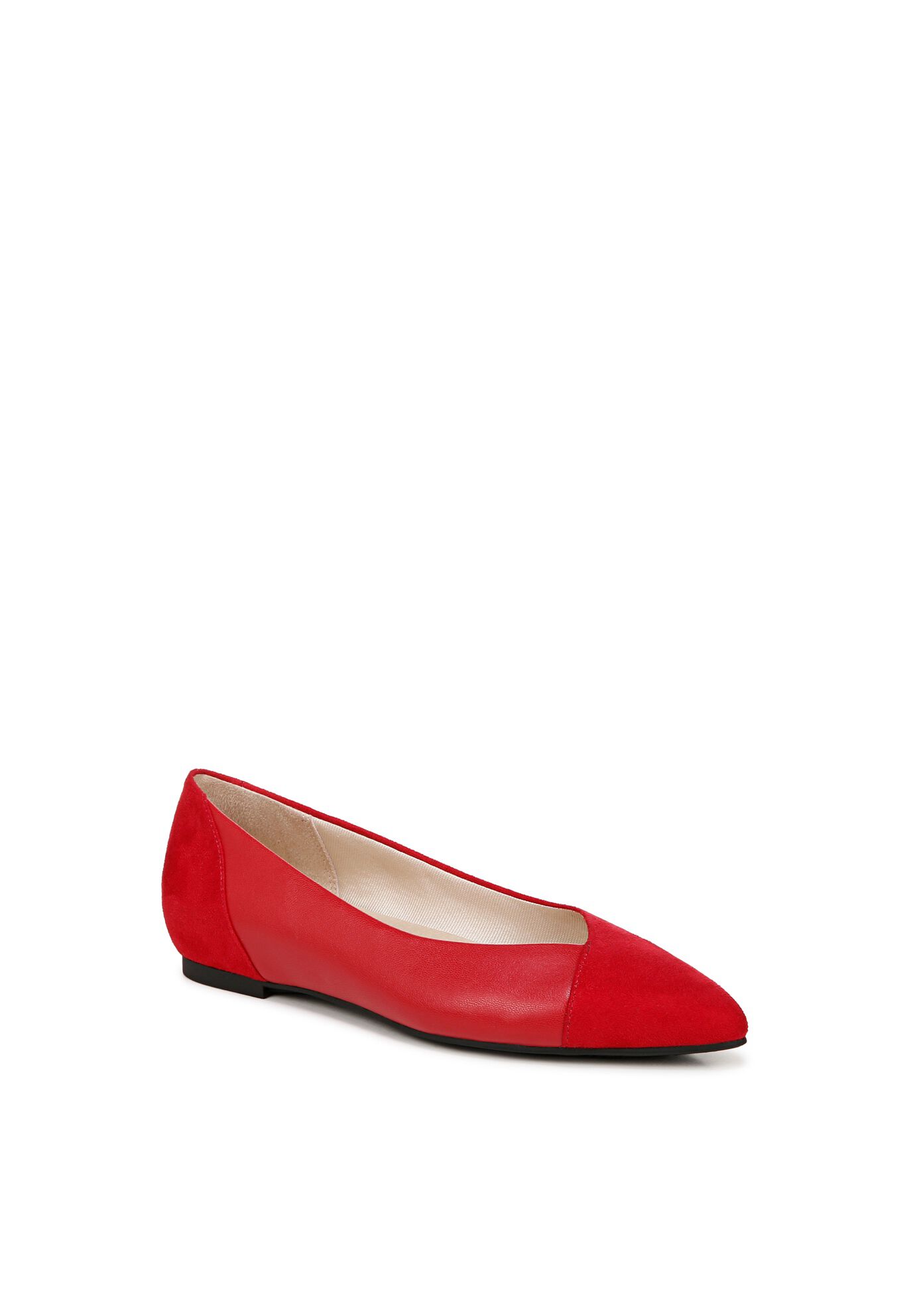 Promise Ballet Flat, FIRE RED LEATHER, hi-res image number 0