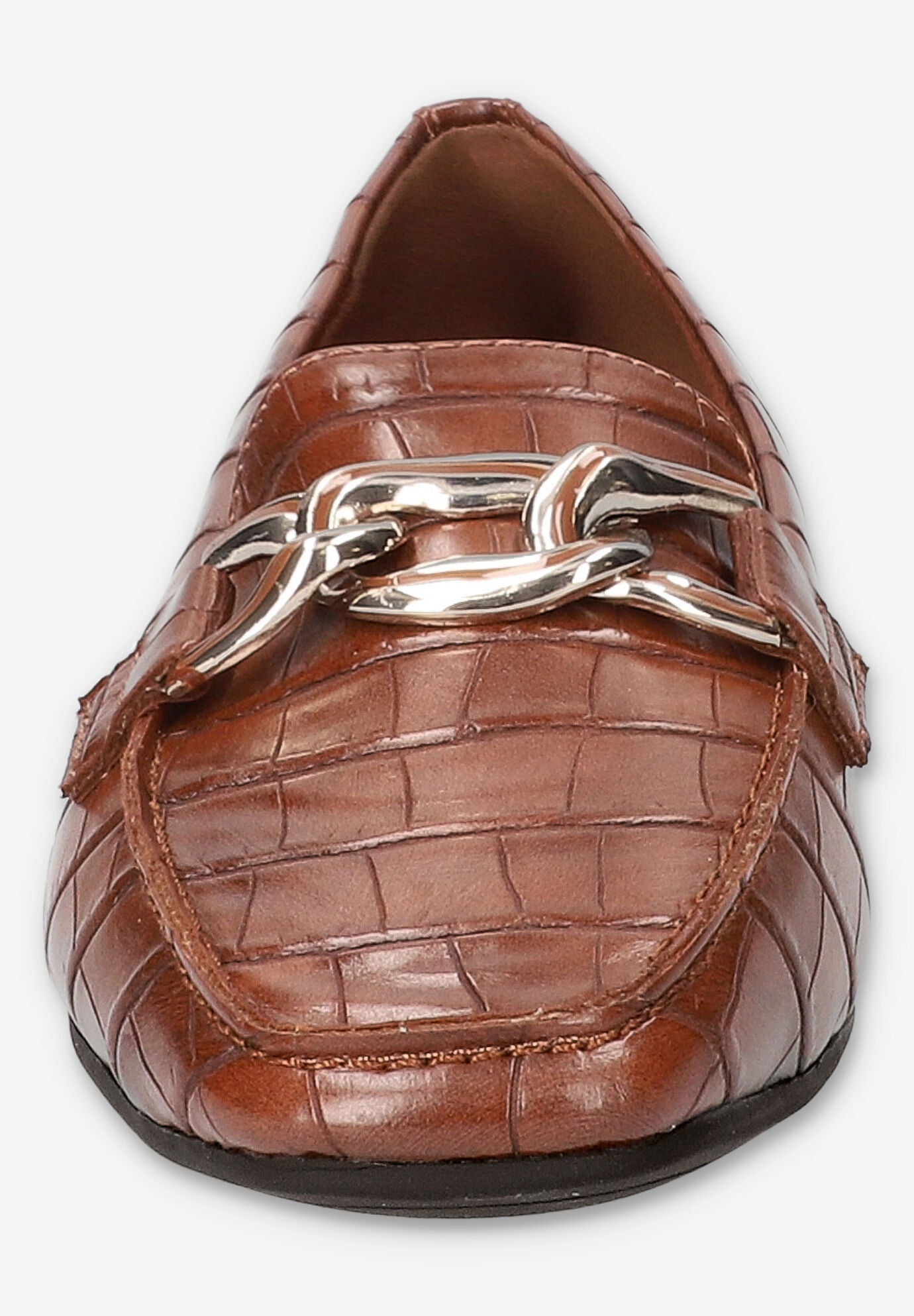 Femi Square Toe Flat, TAN CROCO, alternate image number 3