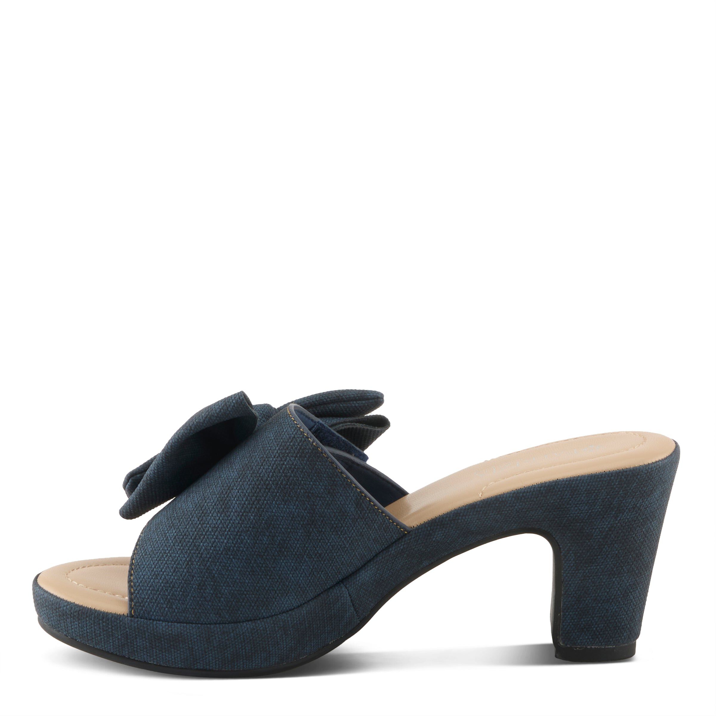 Normajean Slide Sandal, DARK DENIM BLUE, alternate image number 2