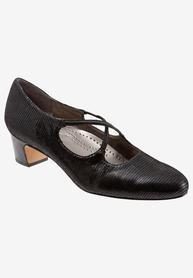 Jamie Pump, BLACK PATENT SUEDE, hi-res image number null