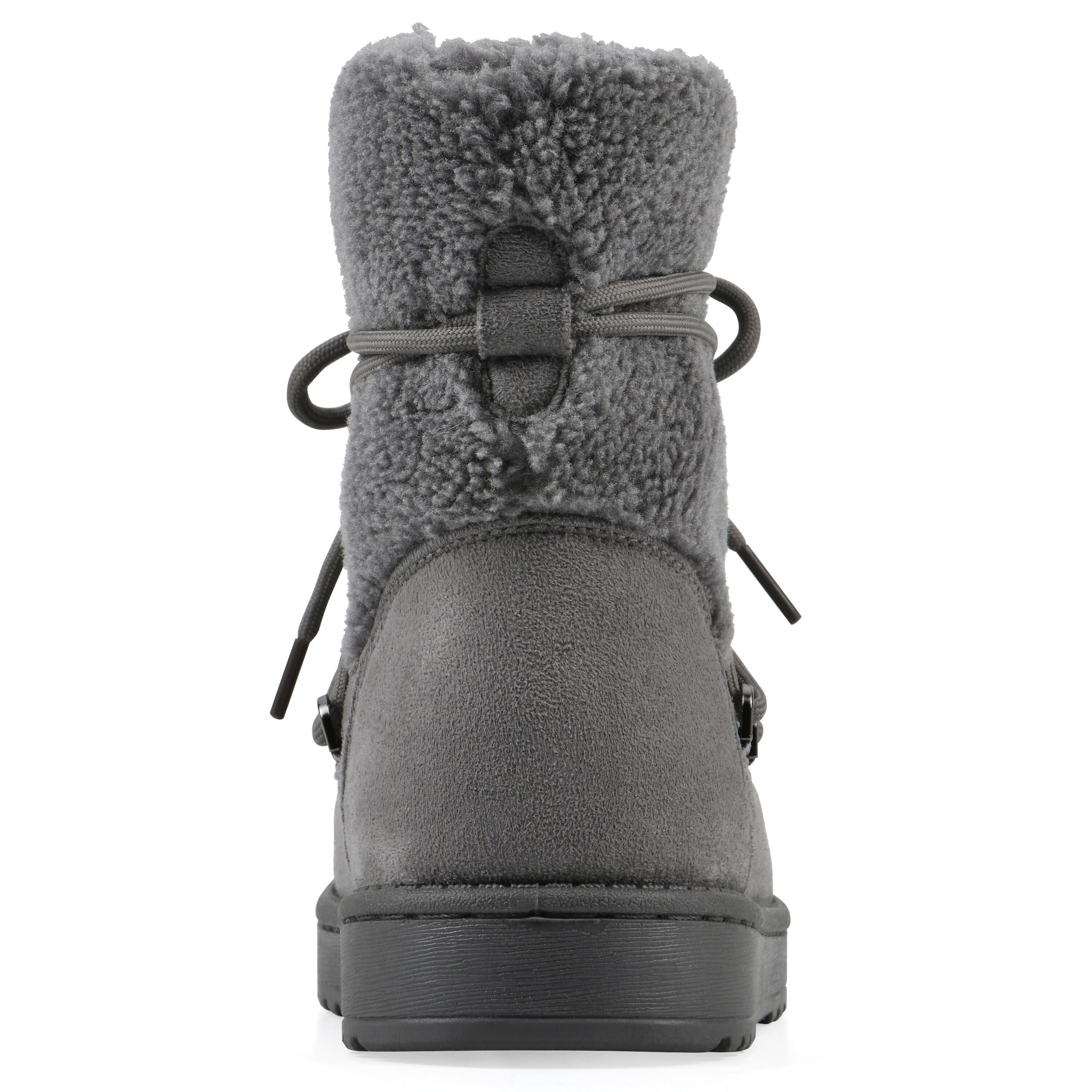 Isador Faux Sherpa Lace-Up Boot, GREY, on-hover image number 1