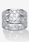 Filigree Vintage-Style Ring In .925 Sterling Silver Jewelry, SILVER, hi-res image number null