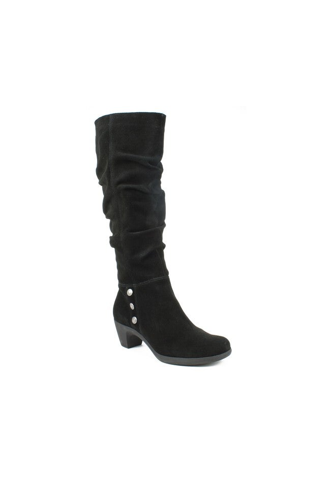 Averie Wide Calf Tall Boot by Cliffs by White Mountain, BLACK, hi-res image number 0