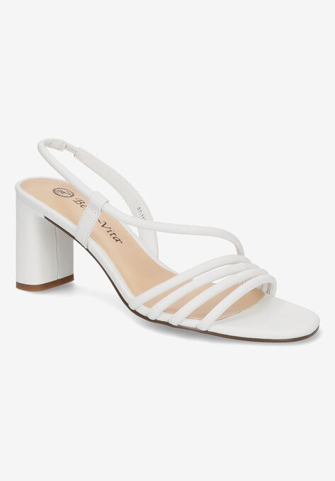 Zariah Sandal, WHITE LEATHER, hi-res image number null