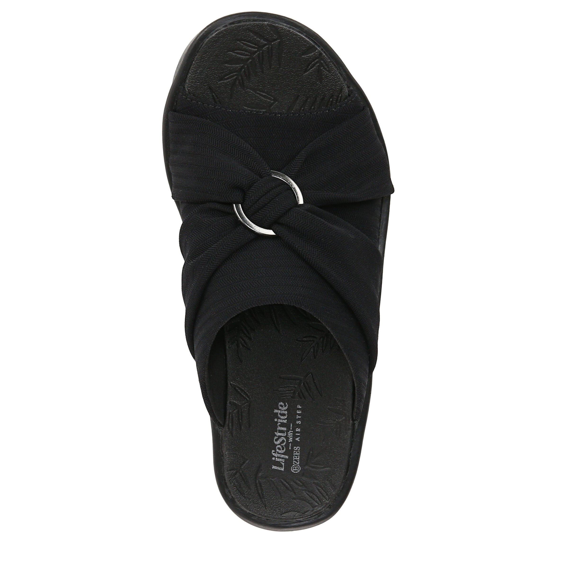 Serenade Slide Sandal, BLACK, alternate image number 6