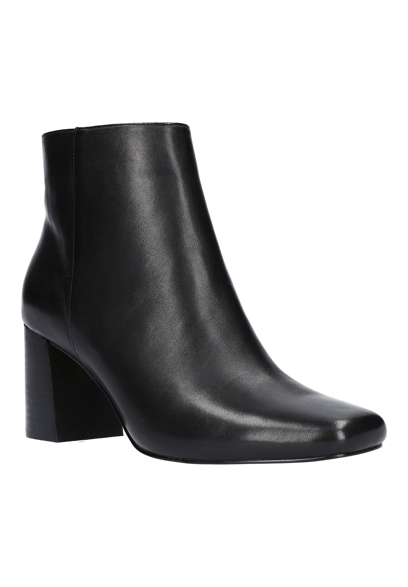 Wilma Booties , BLACK LEATHER, hi-res image number 0