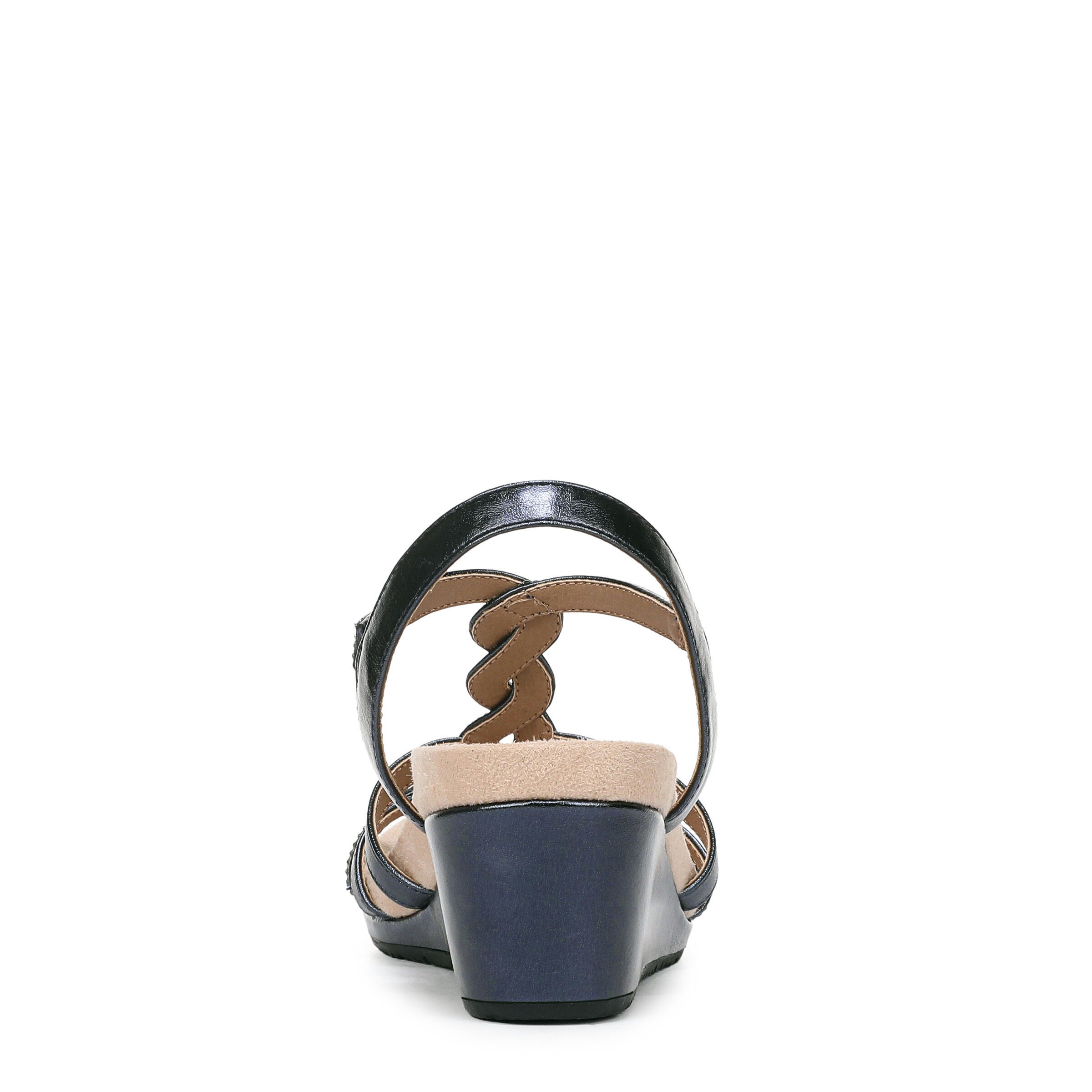 Miami Wedge Sandal, LUX NAVY, on-hover image number 1