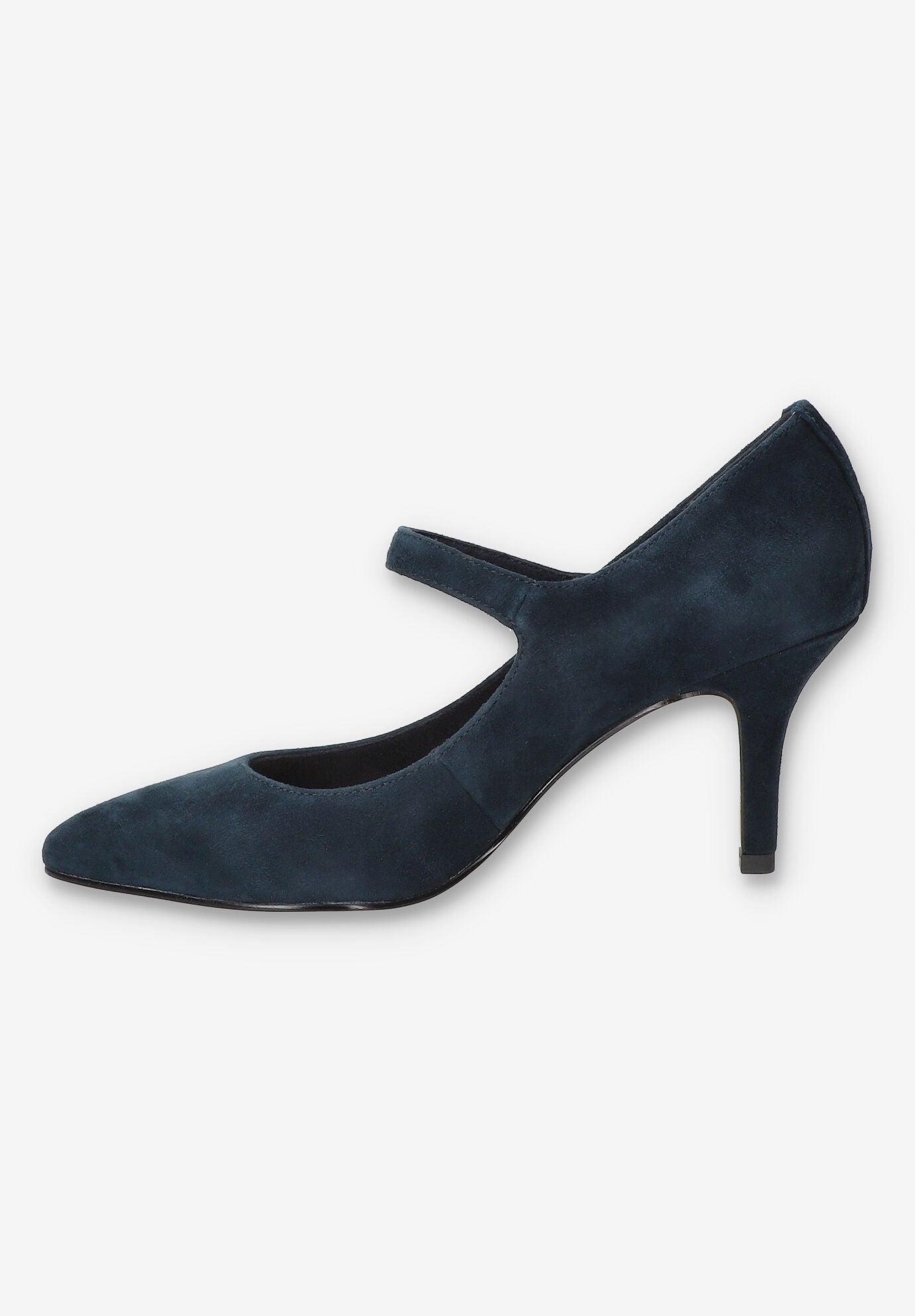 Lainey Mary Jane Pump, NAVY SUEDE LEATHER, alternate image number 4