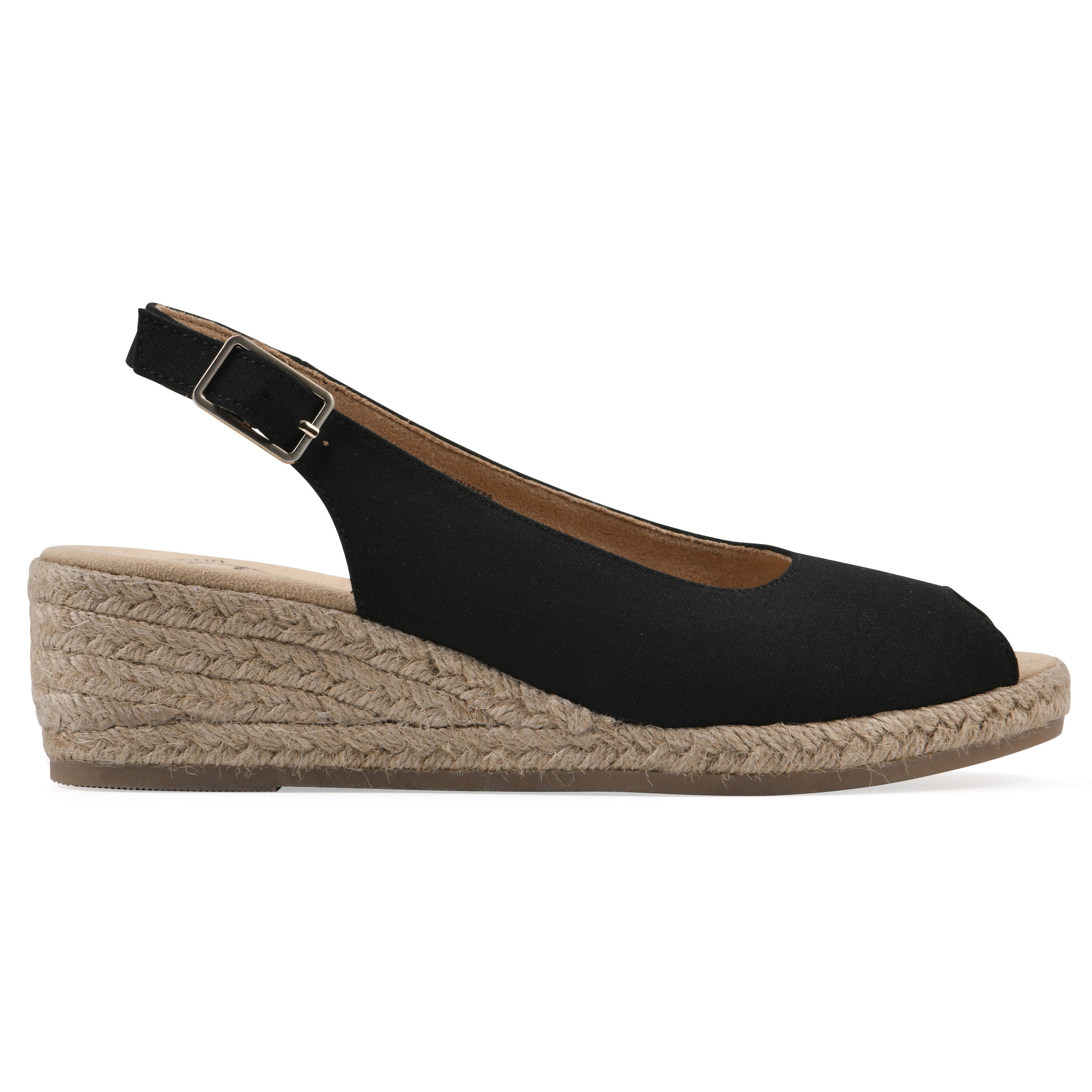 Maize Espadrille Wedge, BLACK FABRIC, alternate image number 2