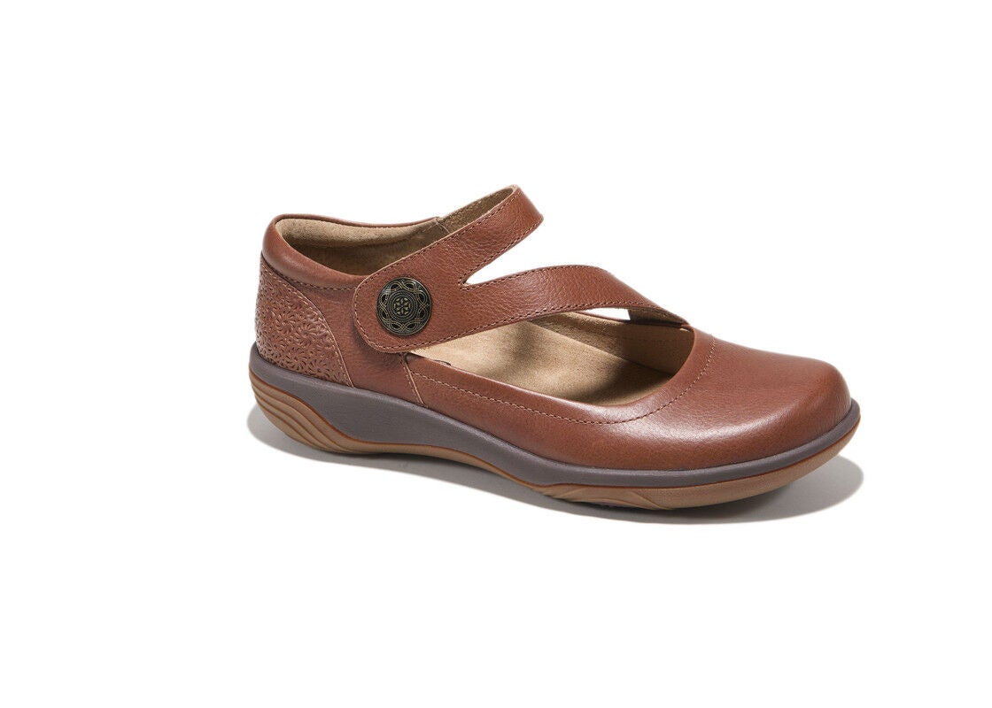 Ava Slip-On Flat, COGNAC, alternate image number 2