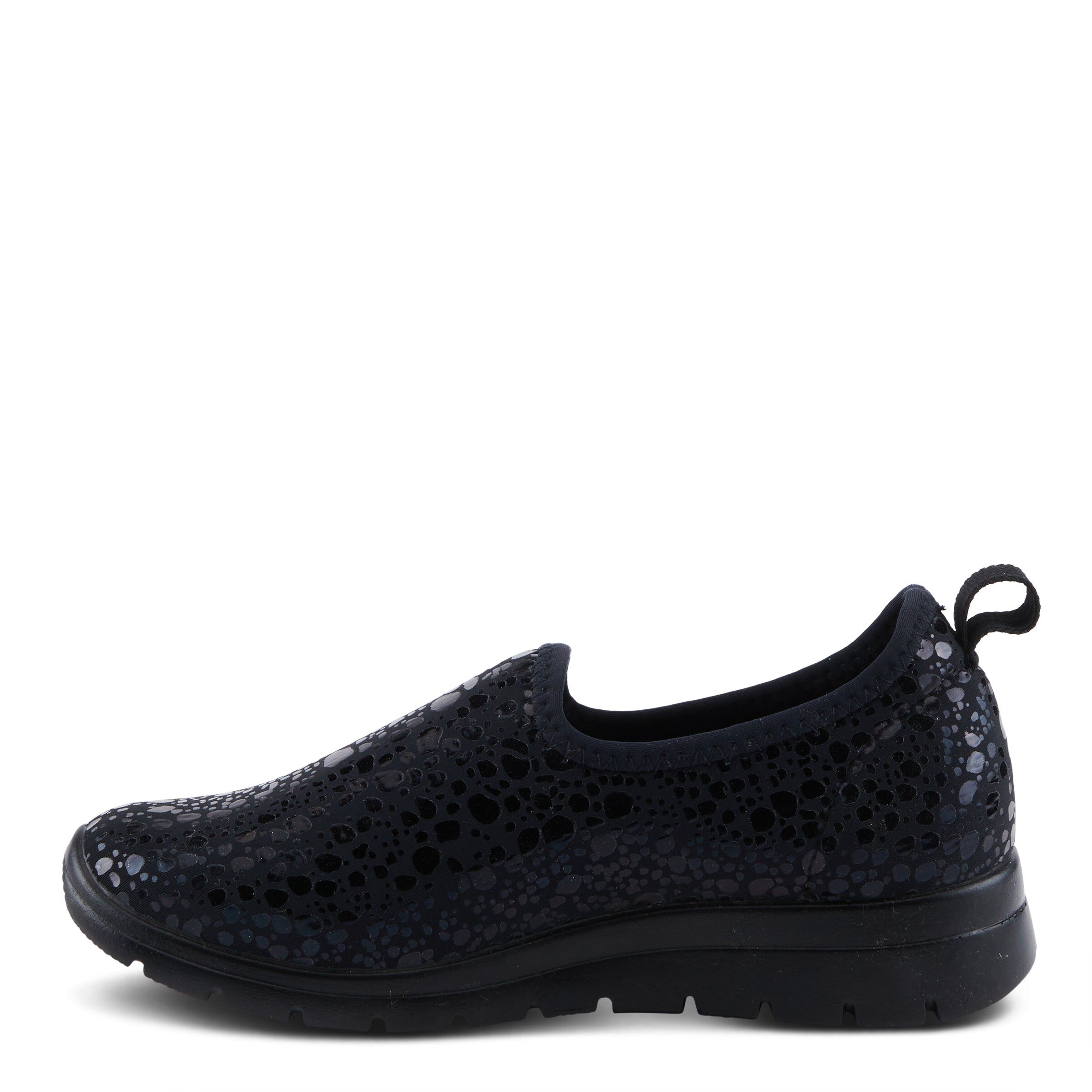 Anisia-Croco Flat Shoes, BLACK, alternate image number 2