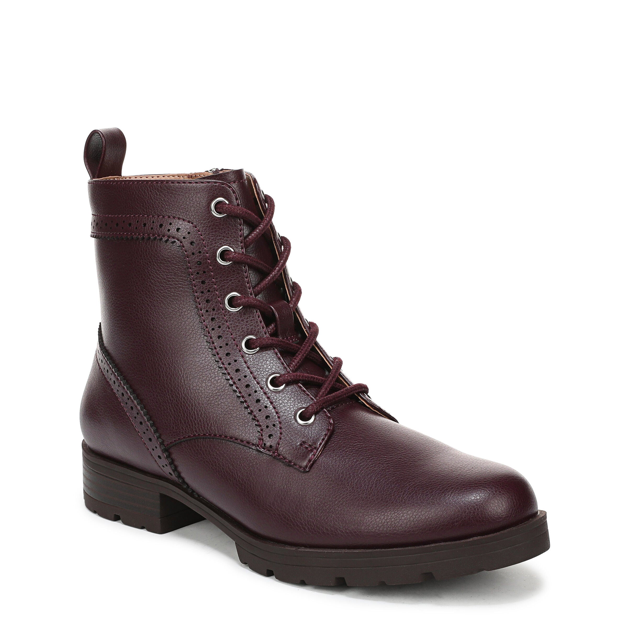 Lena Lace Up Boot, CHOCOLATE PLUM, hi-res image number 0