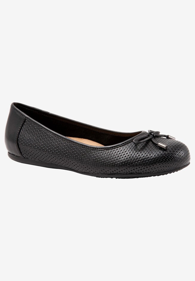 Nappa Embossed Flat , BLACK, hi-res image number 0