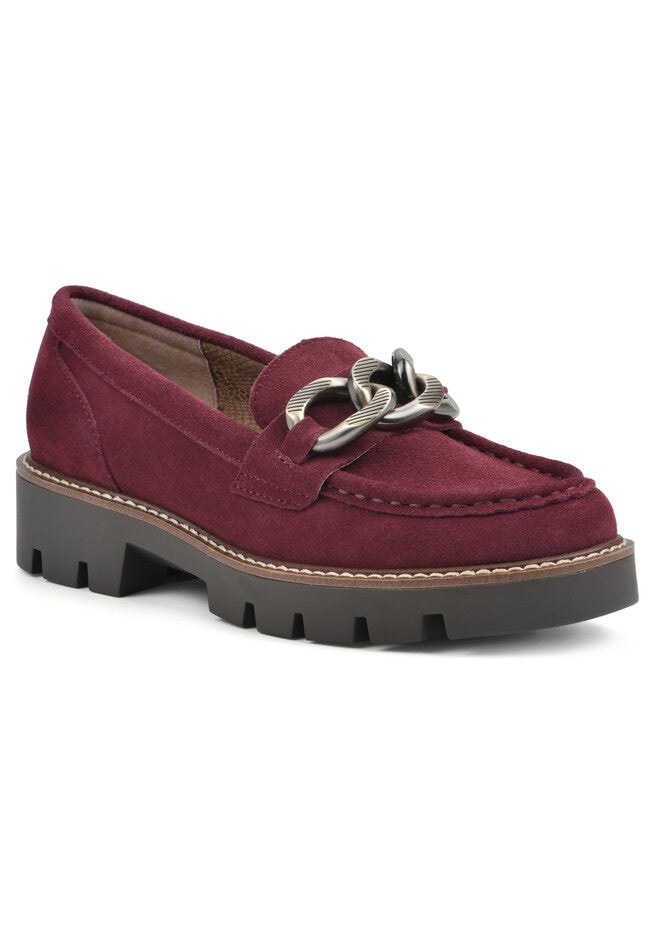 Goodie 2 Casual Flat, BURGUNDY SUEDE, hi-res image number null