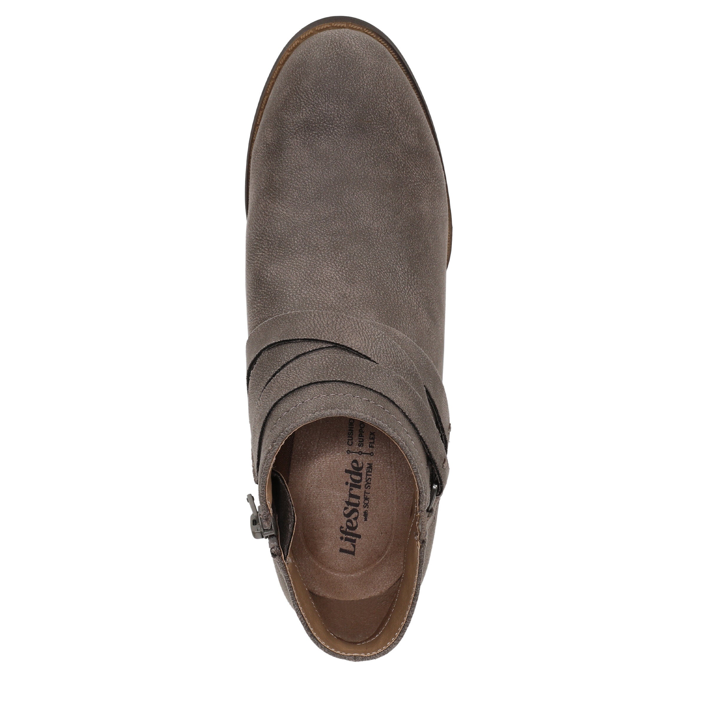 Bryce Ankle Bootie, ASH GREY LEATHER, alternate image number 6