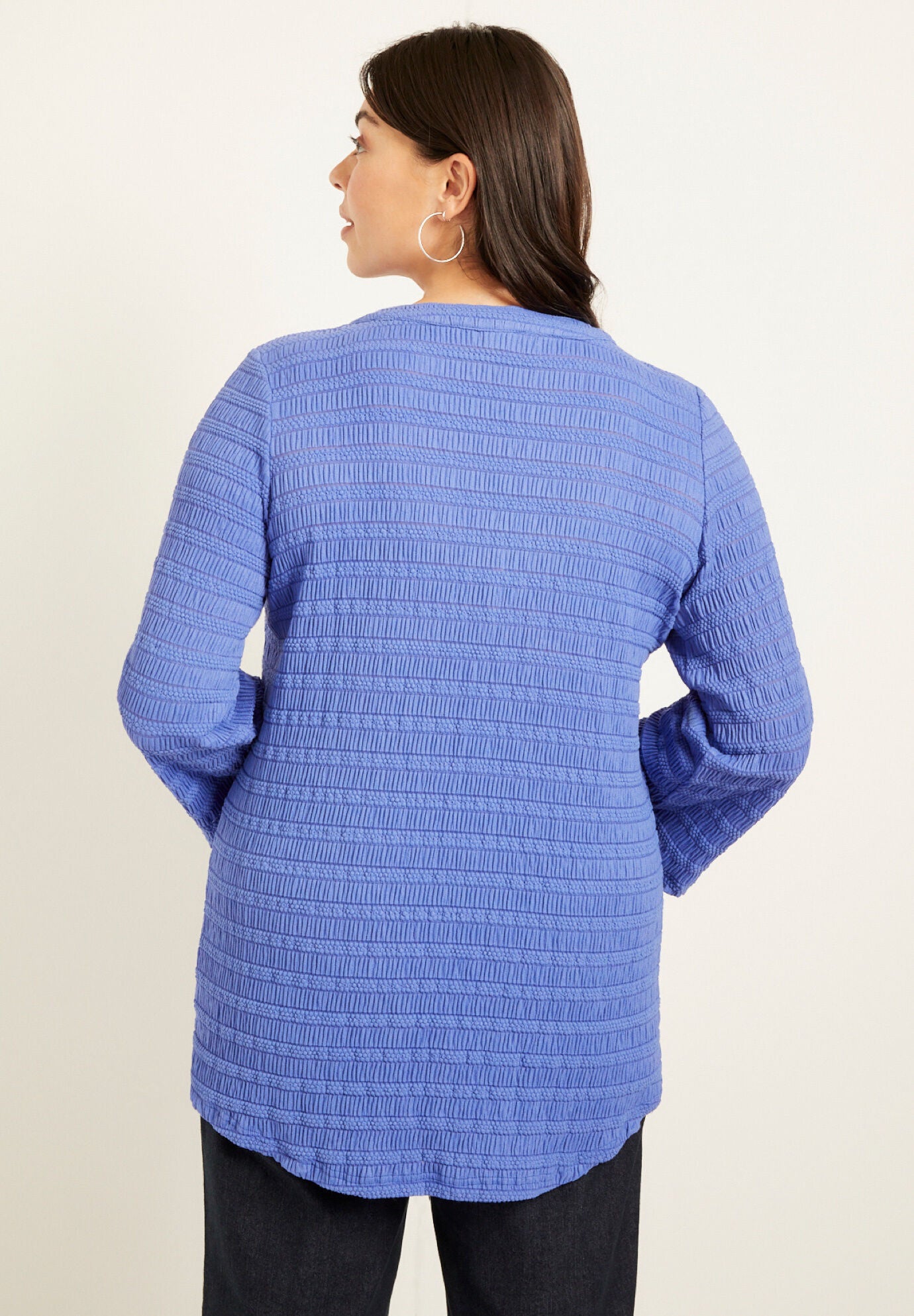 Textured Boho Blouse, , on-hover image number 1