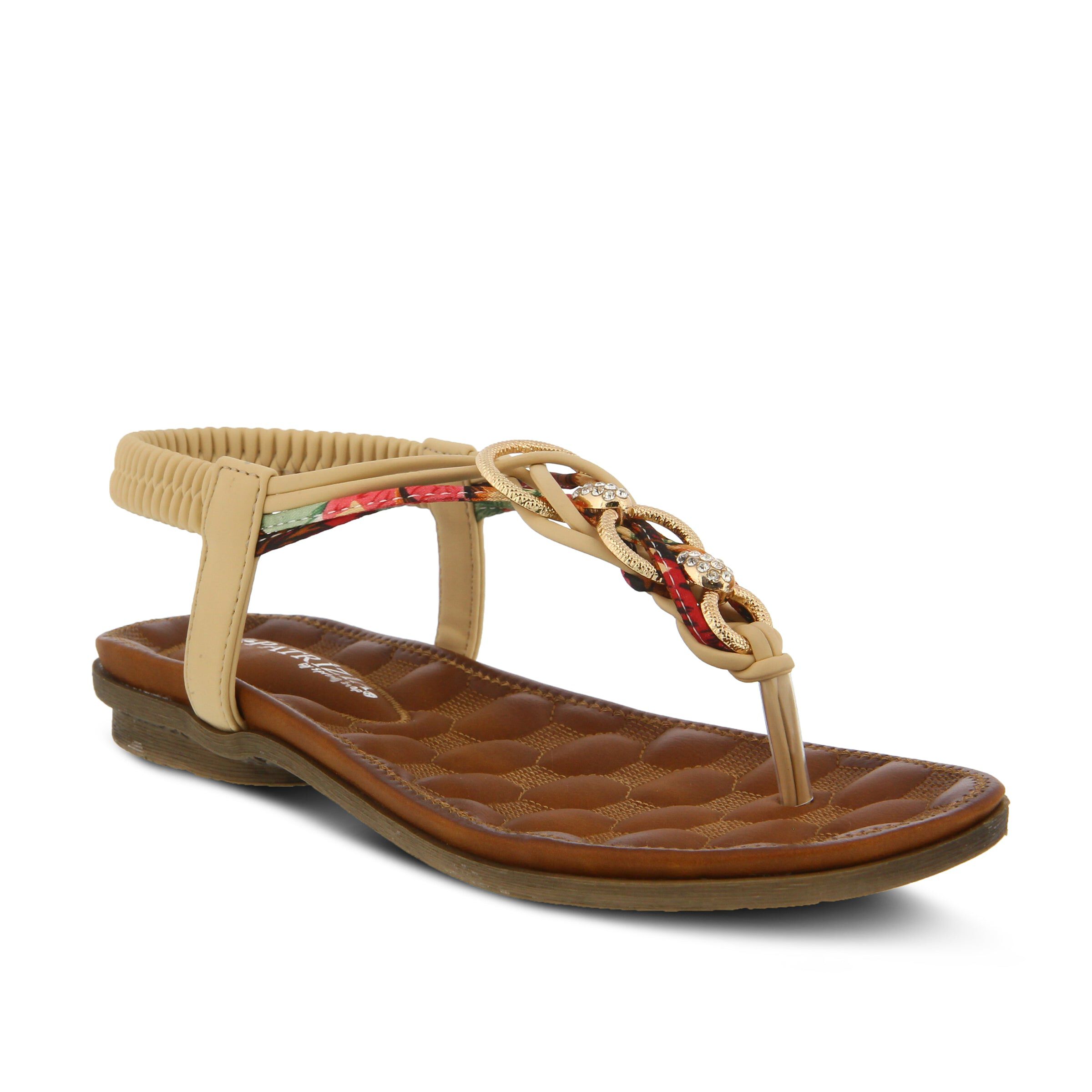 Gadelina T-Strap Thong Sandal, BEIGE, hi-res image number 0