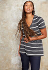 Short-Sleeve V-Neck One + Only Tunic, , alternate image number null