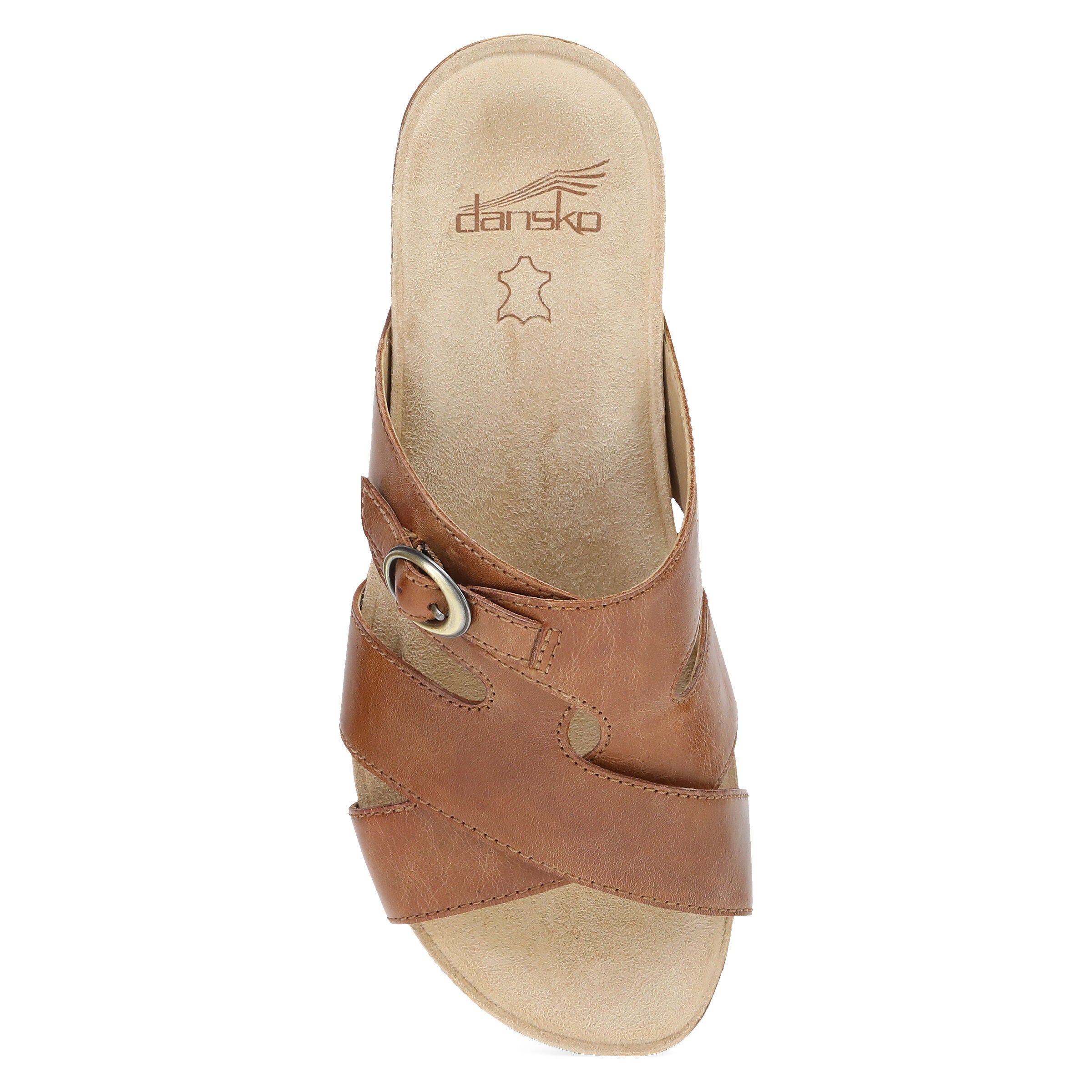 Regan Leather Sandal, TOFFEE, alternate image number 5