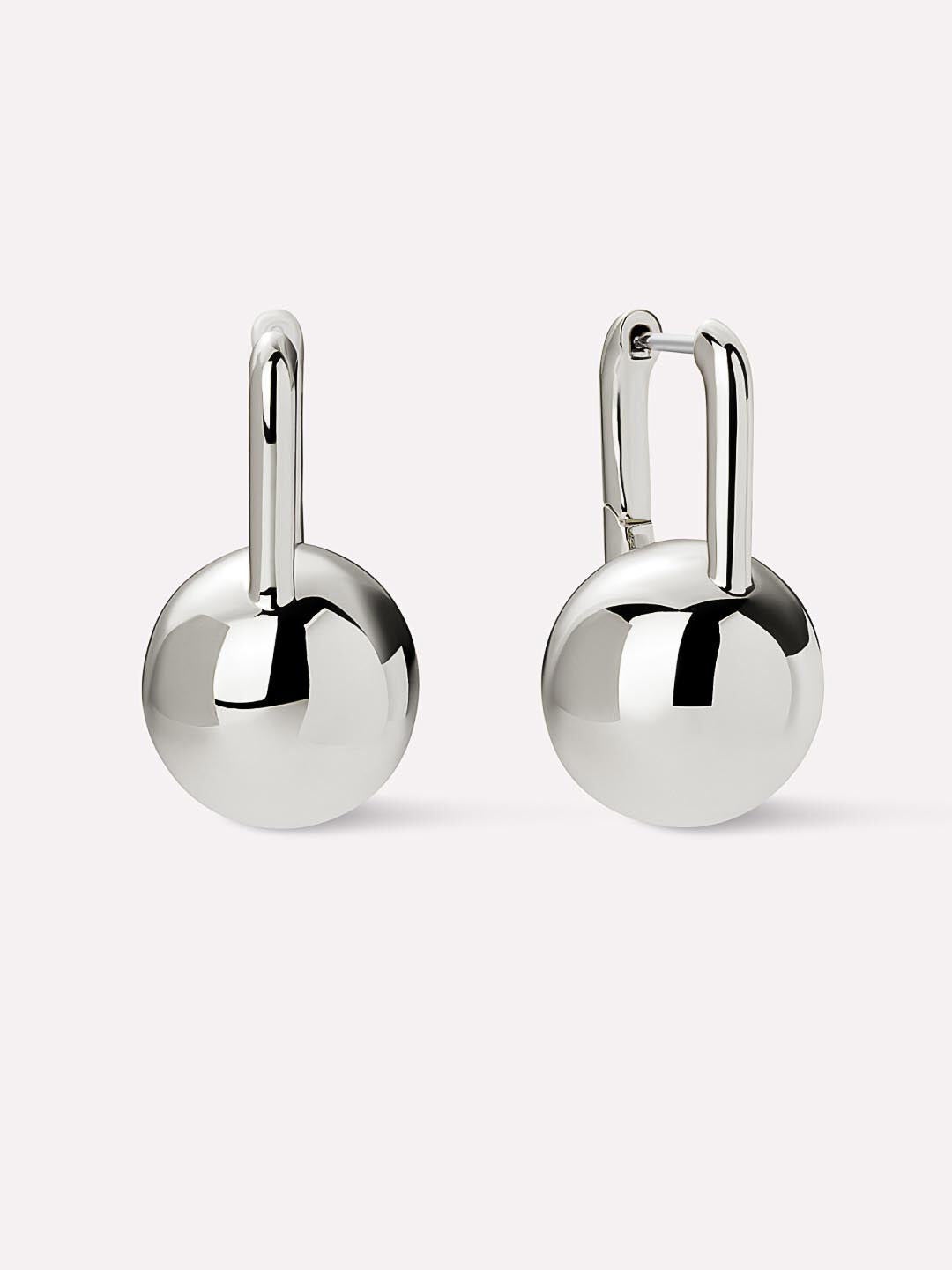 Perry Statement Earrings, SILVER, hi-res image number 0