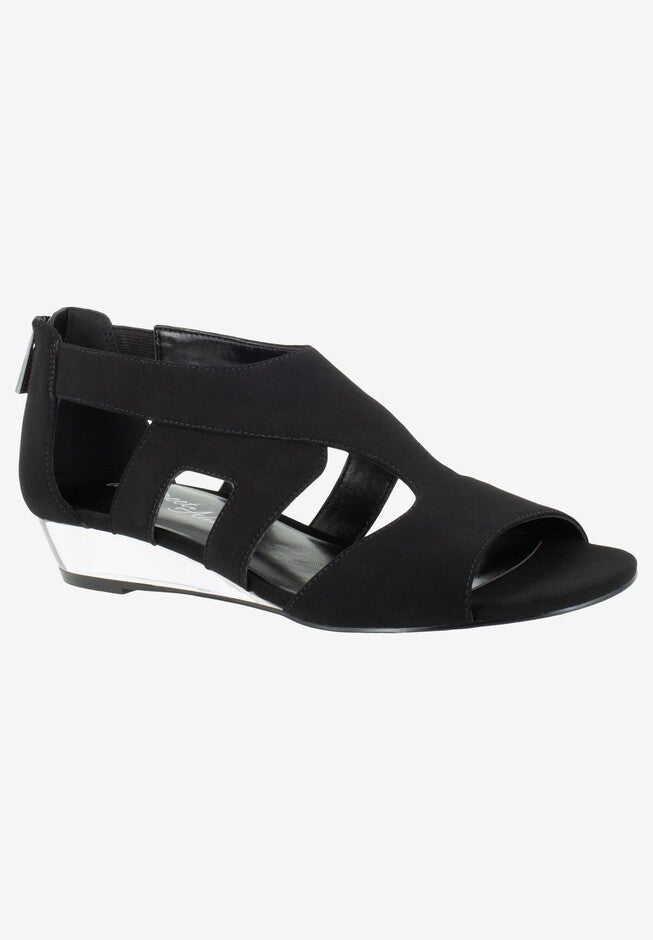 Abra Sandal , BLACK SUEDE, hi-res image number null
