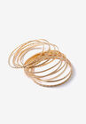 Textured Bangle Set, , alternate image number null