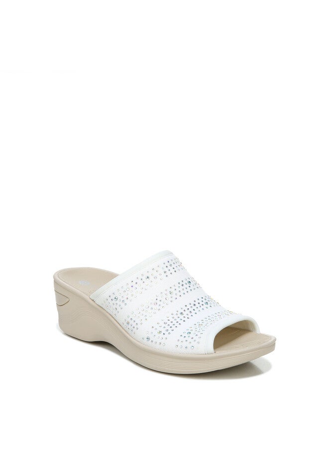 Deluxe Bright Slide Sandal, WHITE, hi-res image number null