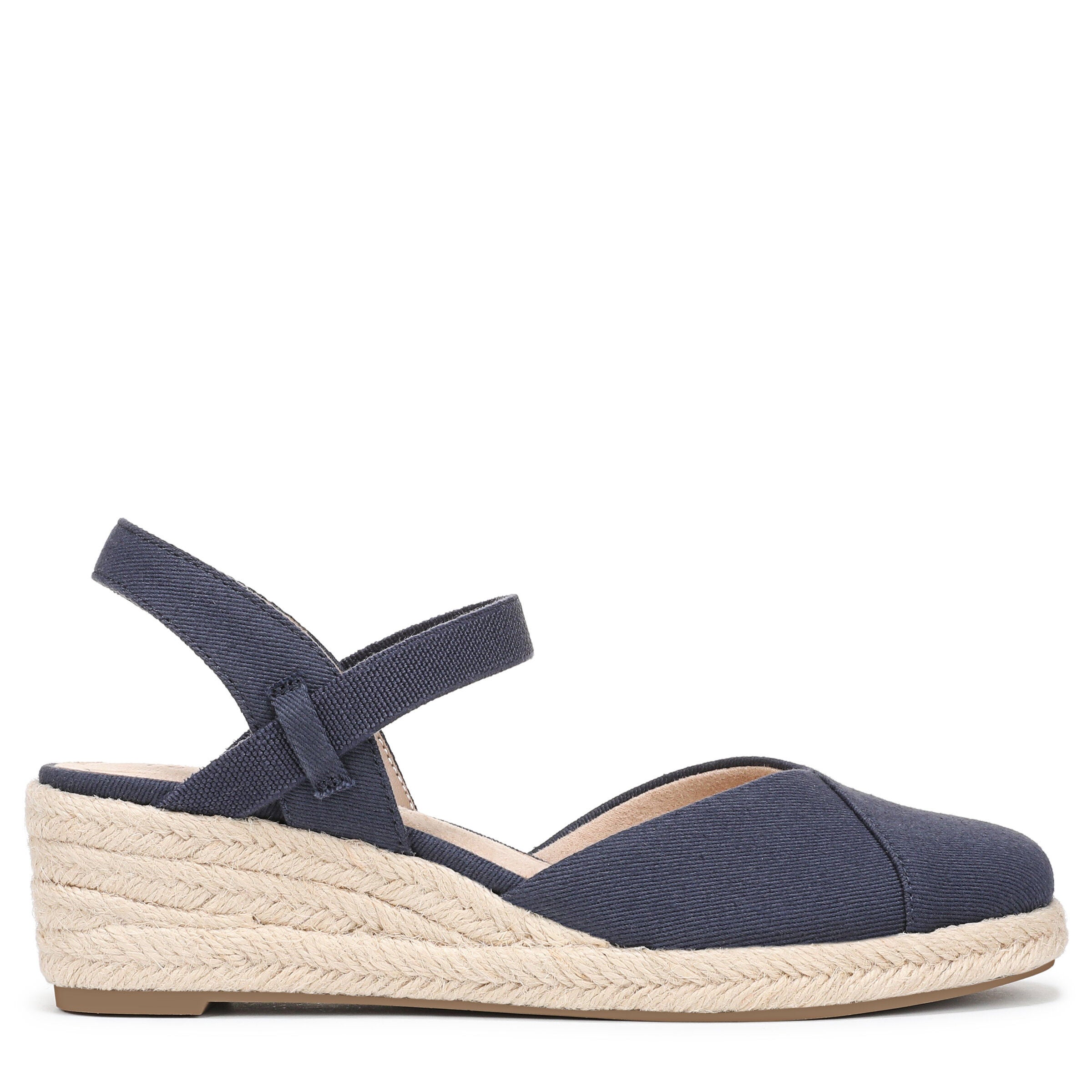 Pilar Wedge Sandal, LUX NAVY, alternate image number 3