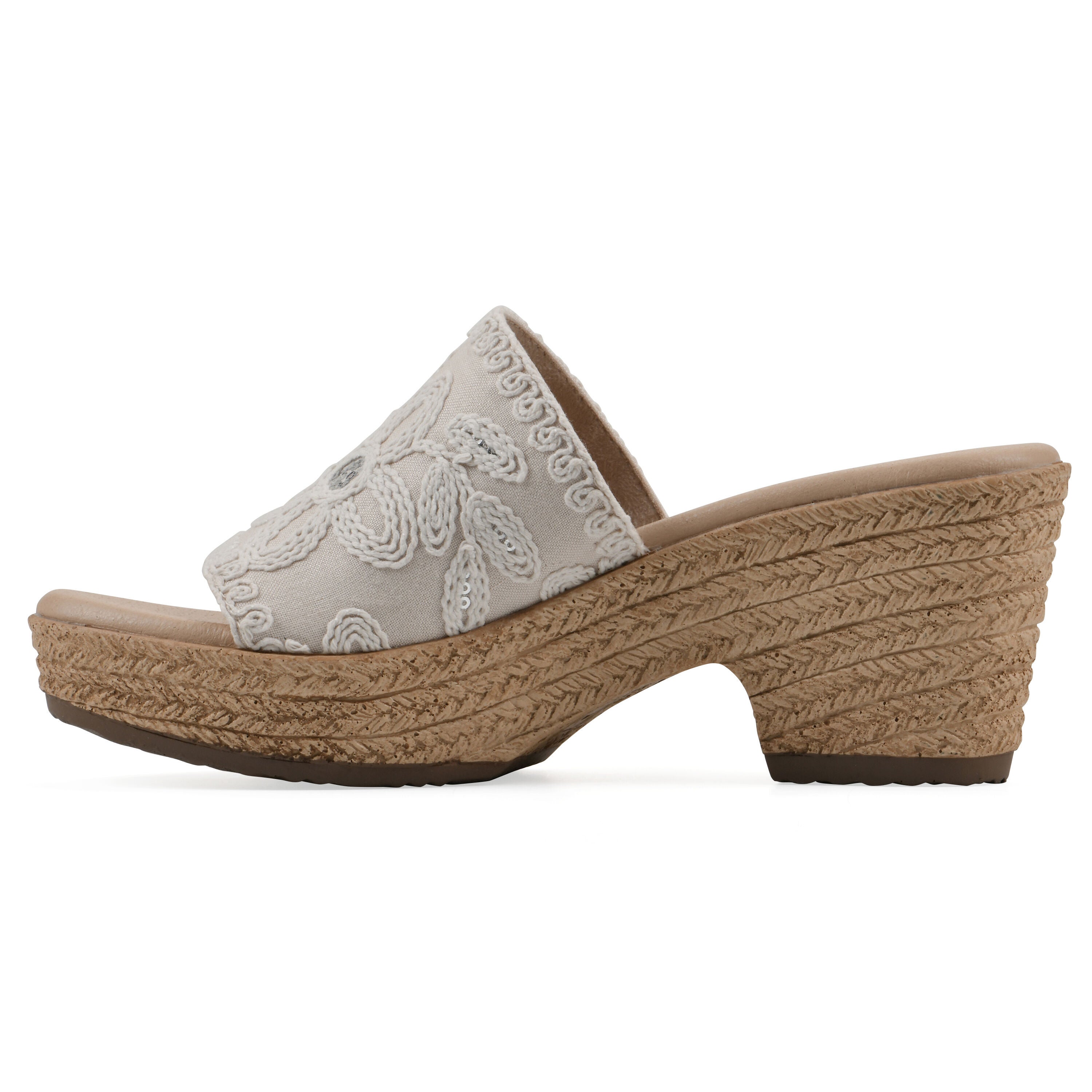 Biancia Wedge Sandal, NATURAL WHITE, alternate image number 3